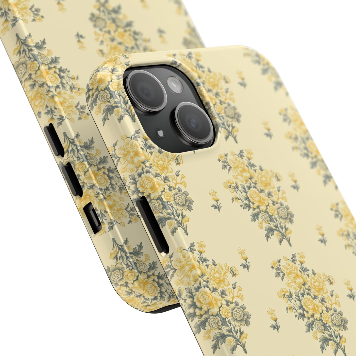 Bouquet Toile de Jouy in Yellow - Samsung and iPhone Tough Phone Case