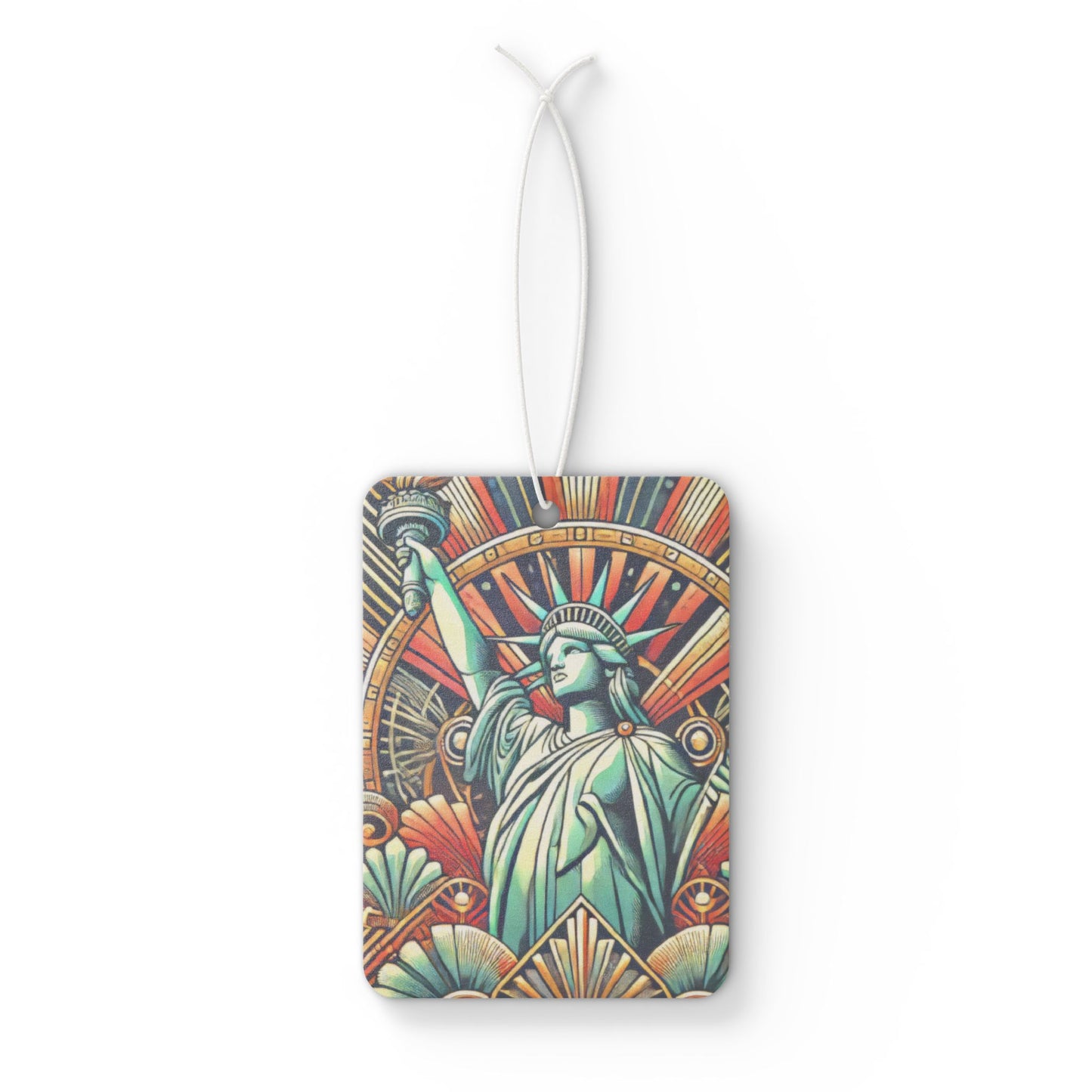 Art Deco Statue of Liberty New York Car Air Freshener