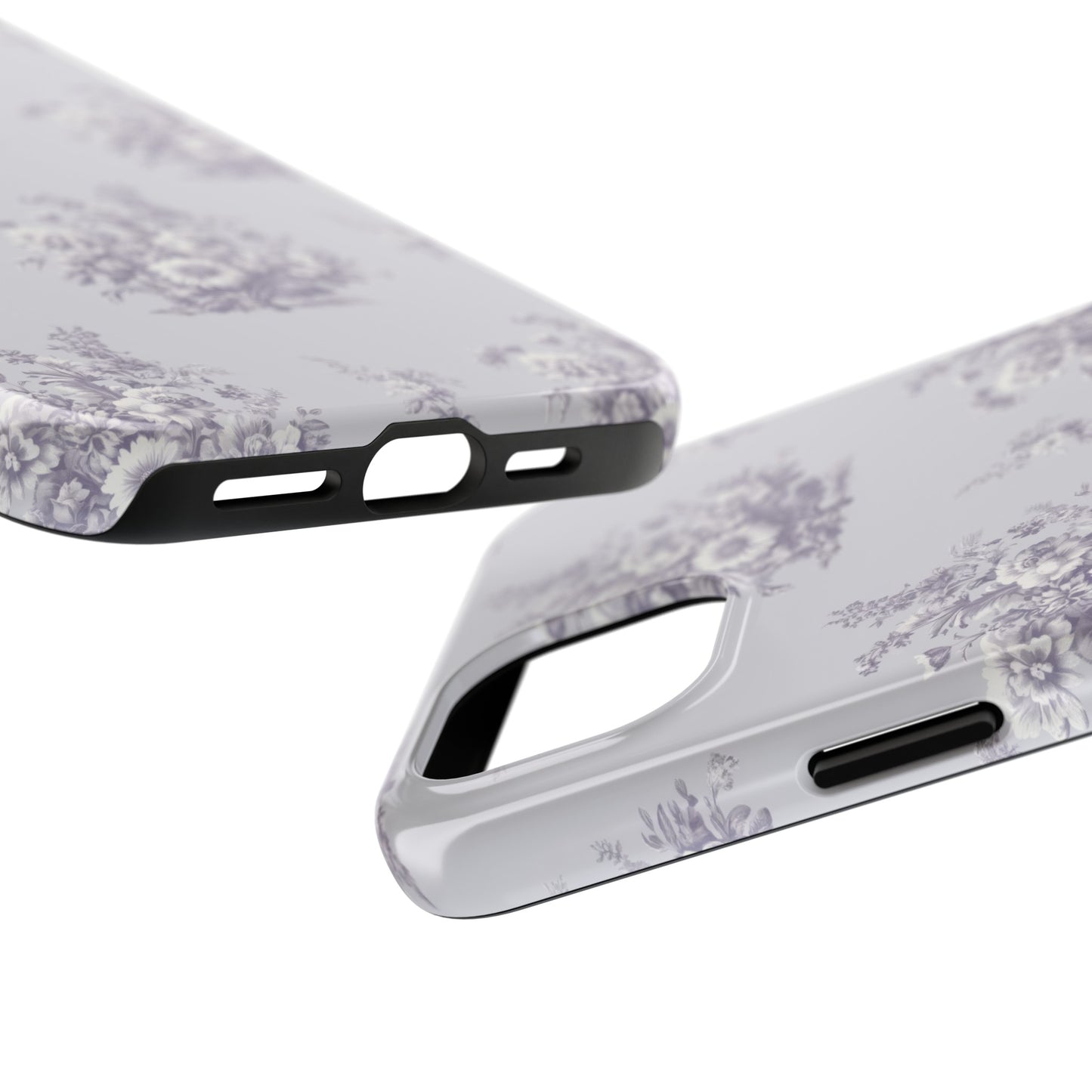 Bouquet Toile de Jouy in Lavender - Samsung and iPhone Tough Phone Case