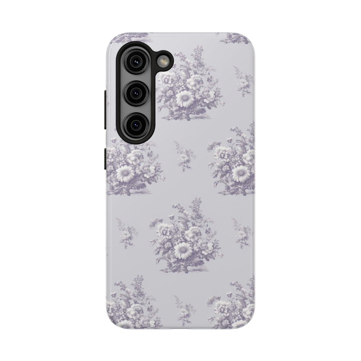 Bouquet Toile de Jouy in Lavender - Samsung and iPhone Tough Phone Case