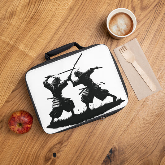 Samurai Dueling Silhouette - Lunch Bag