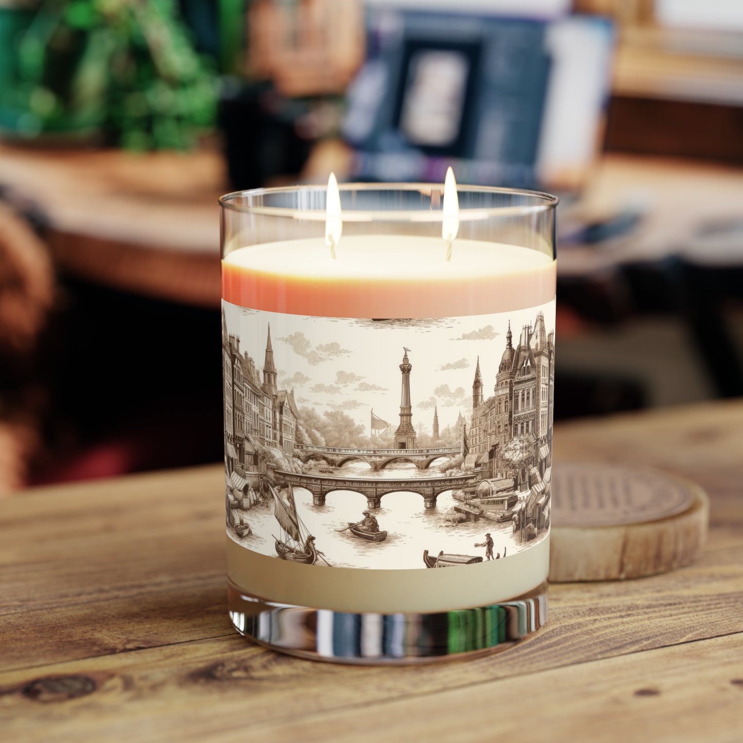 Venice Italy Scented Candle - Premium Design Printed On 11oz Glass, Not a Sticker Label