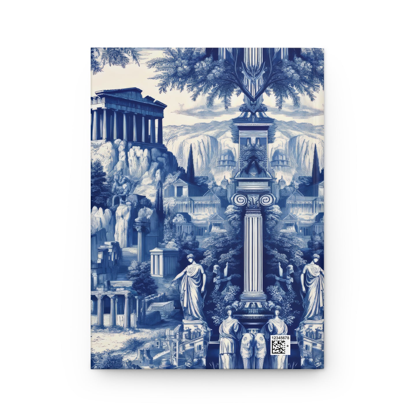 Athens - Greece in Toile de Jouy - Hardcover Journal Notebook Matte #athens #greece