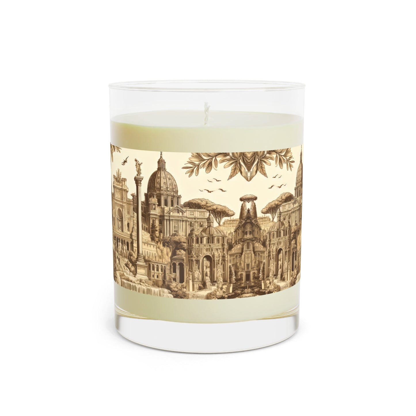 Rome, Italy Scented Candle - Premium Design Printed On 11oz Glass, Not a Sticker Label