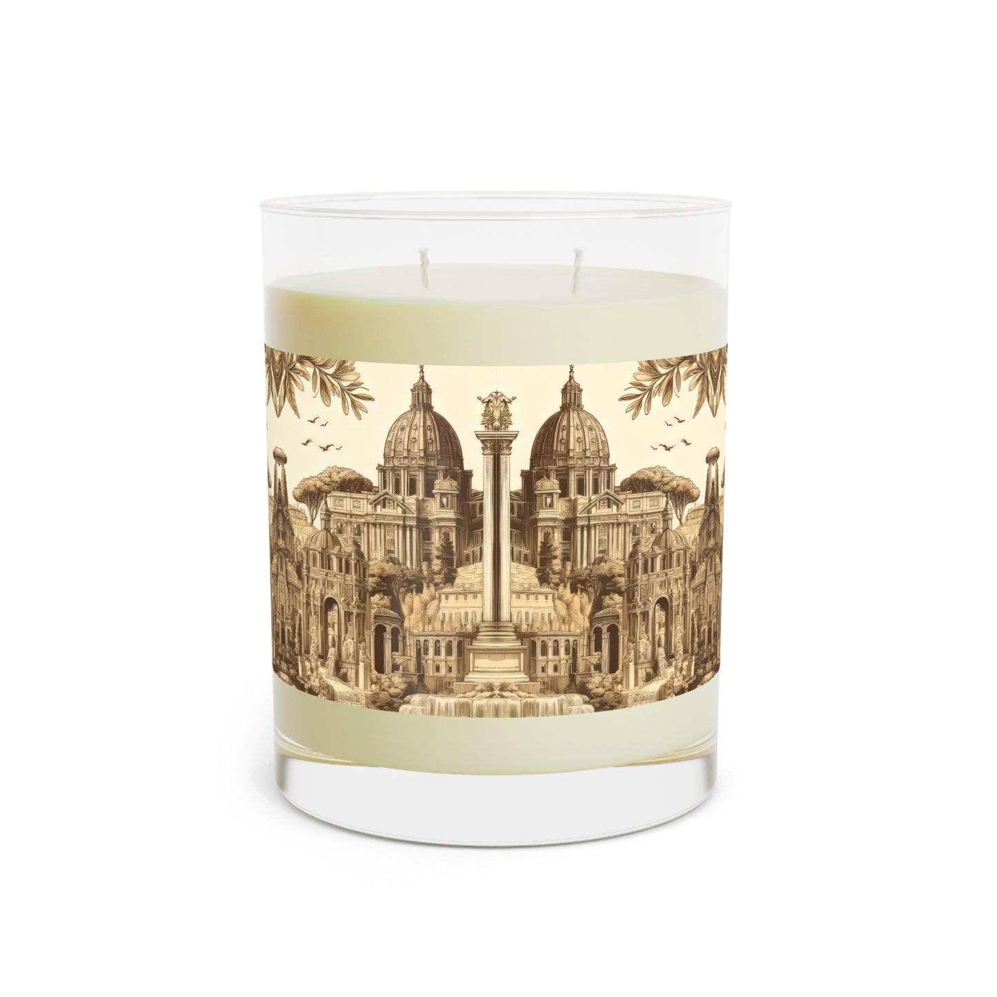 Rome, Italy Scented Candle - Premium Design Printed On 11oz Glass, Not a Sticker Label