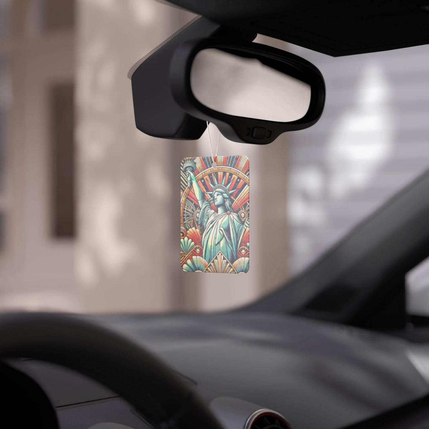 Art Deco Statue of Liberty New York Car Air Freshener