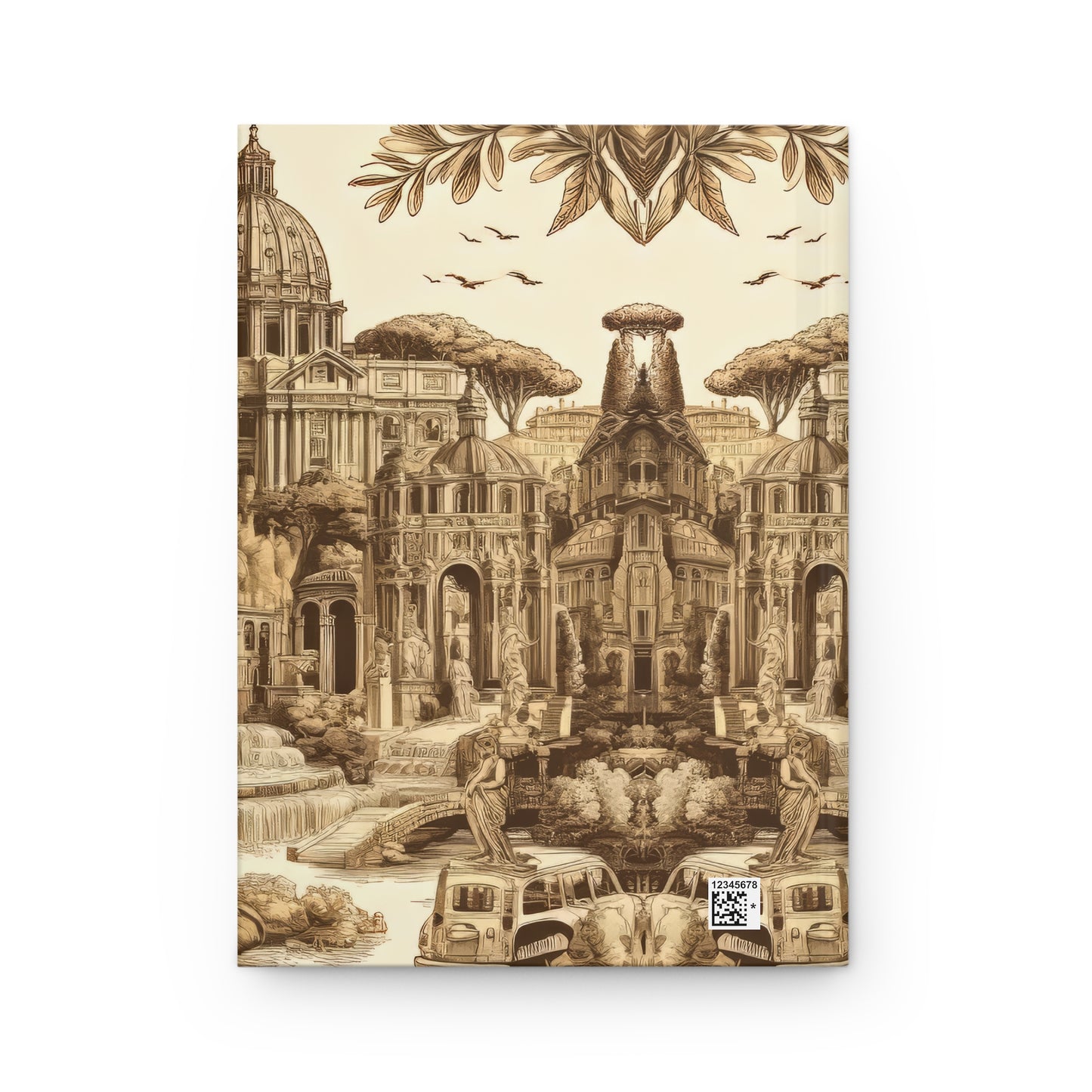 Rome - Italy in Toile de Jouy - Hardcover Journal Notebook Matte #rome #italy