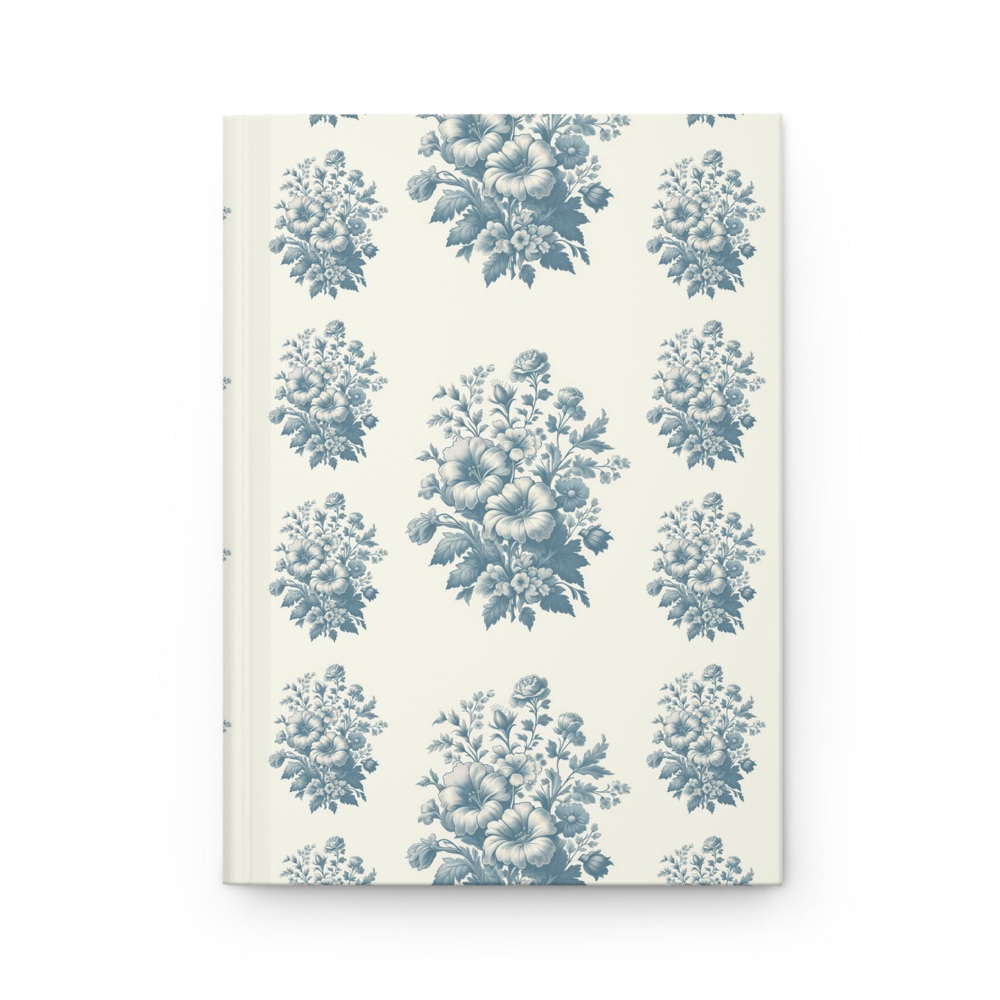 Bouquet Toile de Jouy in Cerulean Hardcover Journal Matte