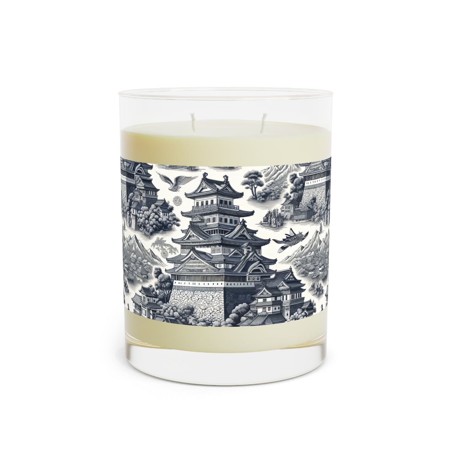 Meiji Castle, Japan Scented Candle - Premium Design Printed On 11oz Glass, Not a Sticker Label