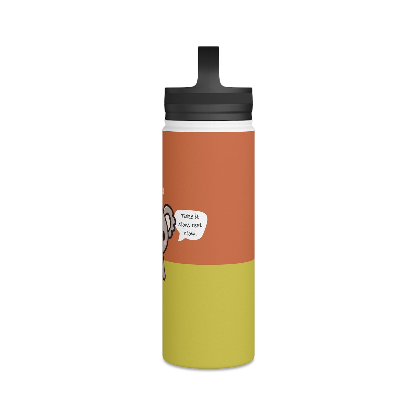 Kora the Koala - Kawaii Designs - Steel Water Bottle Tumbler, Handle Lid