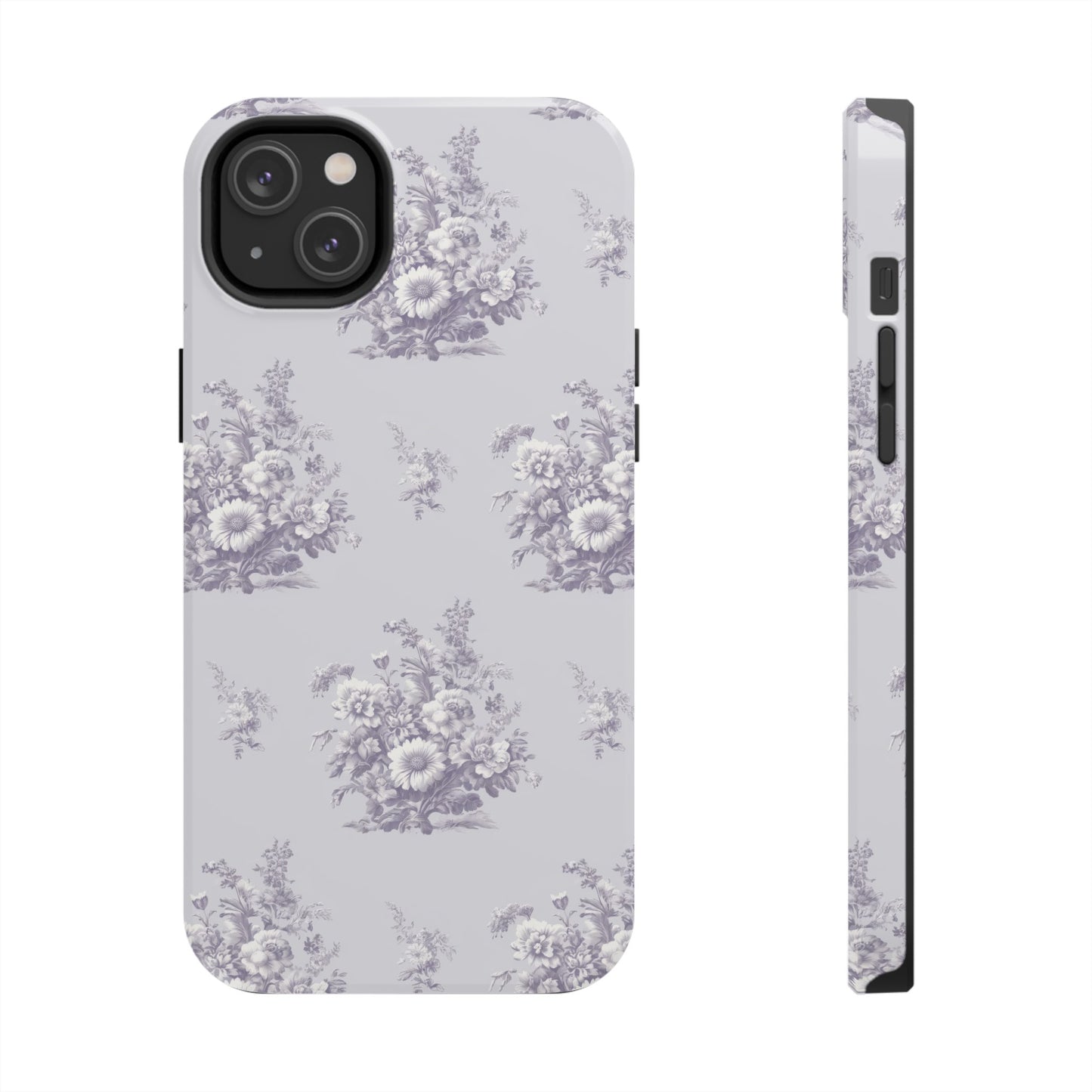 Bouquet Toile de Jouy in Lavender - Samsung and iPhone Tough Phone Case