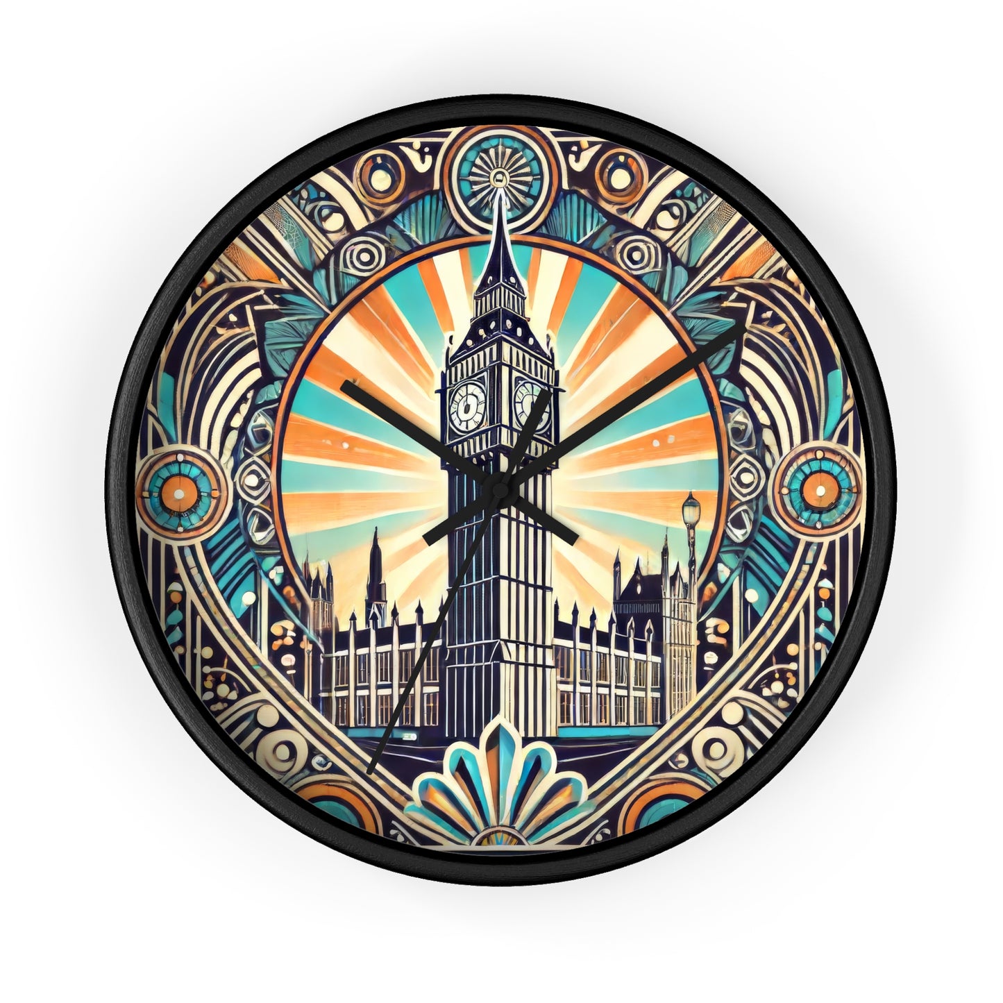 London Big Ben in Art Deco Wall Clock