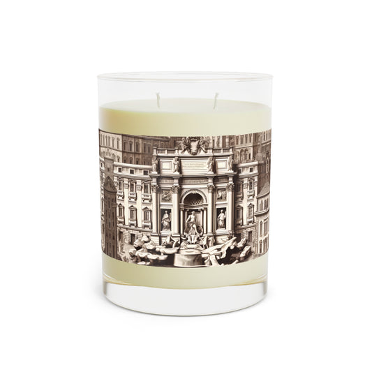 Trevi Fountain, Rome, Italy Scented Candle - Premium Design Printed On 11oz Glass, Not a Sticker Label