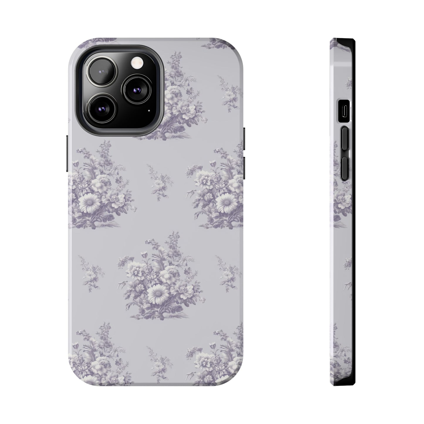 Bouquet Toile de Jouy in Lavender - Samsung and iPhone Tough Phone Case