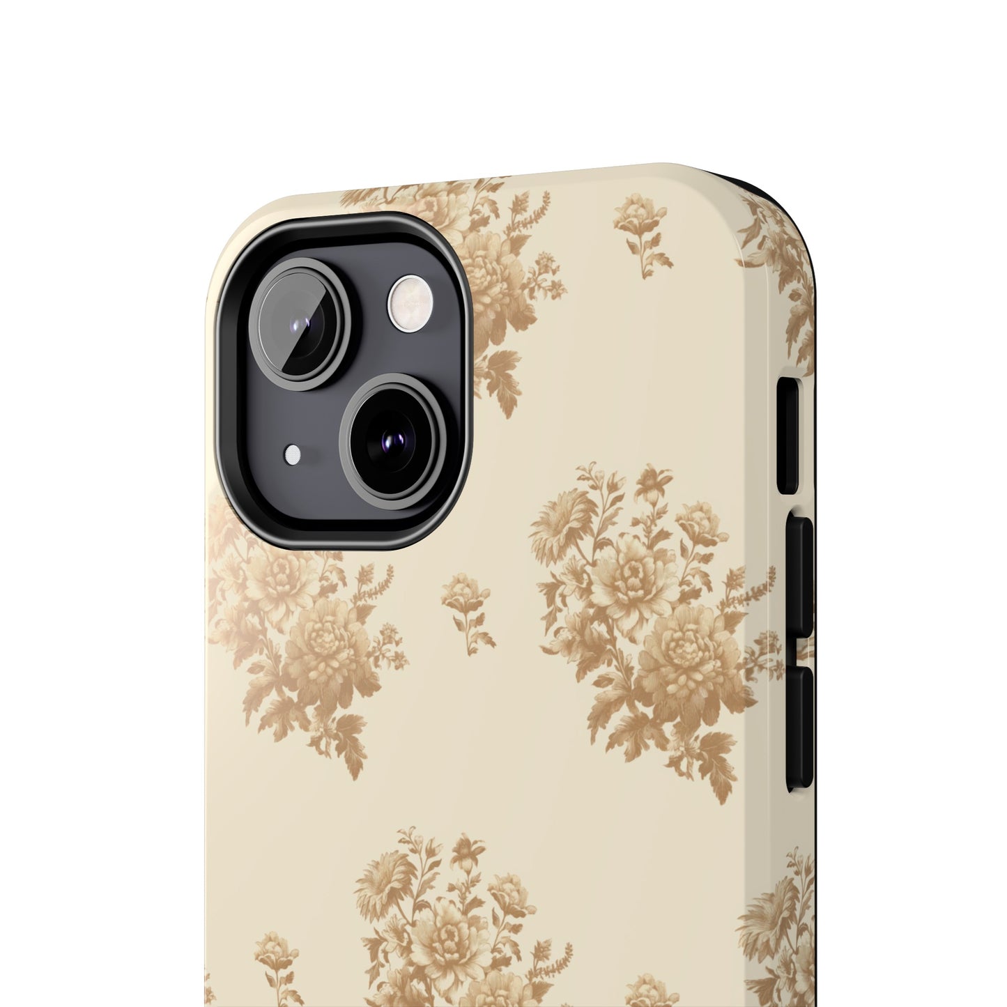 Bouquet Toile de Jouy in Light Brown - Samsung and iPhone Tough Phone Case