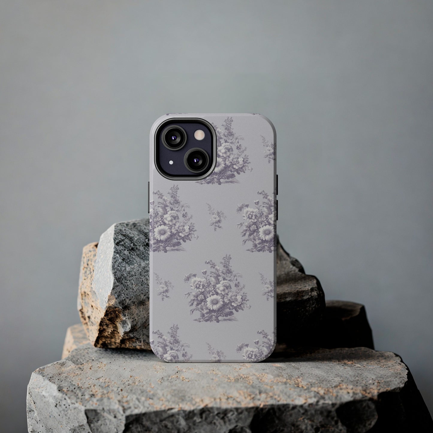 Bouquet Toile de Jouy in Lavender - Samsung and iPhone Tough Phone Case