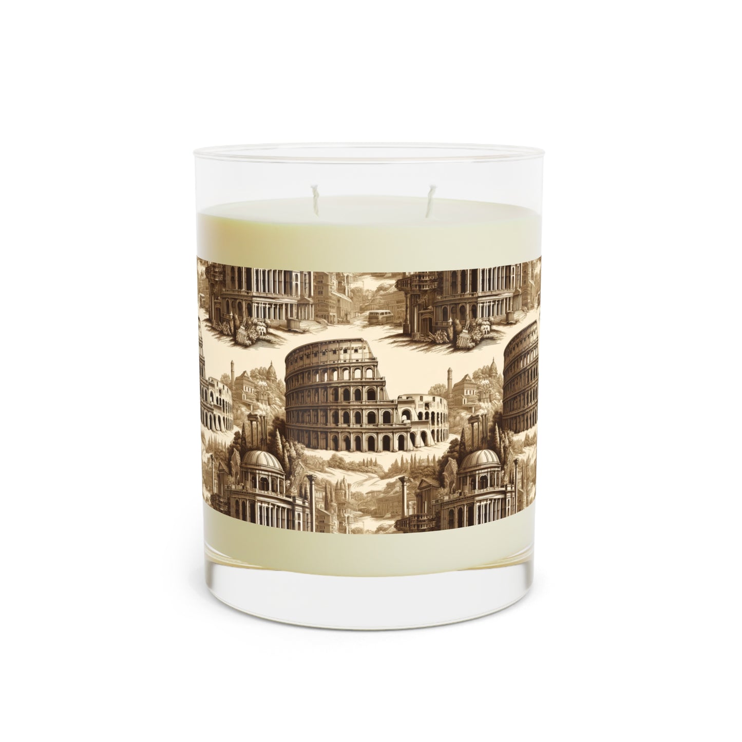 Colosseum Rome Italy Scented Candle - Premium Design Printed On 11oz Glass, Not a Sticker Label