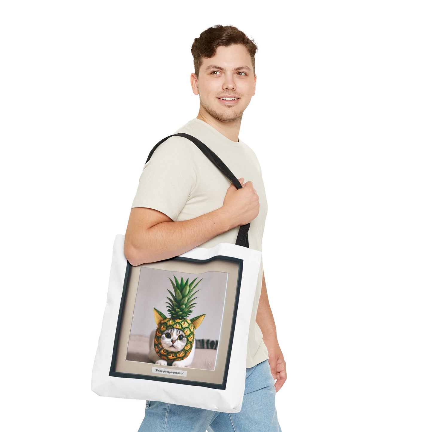 Pineapple apple-pen Kitty Weekender Tote Bag