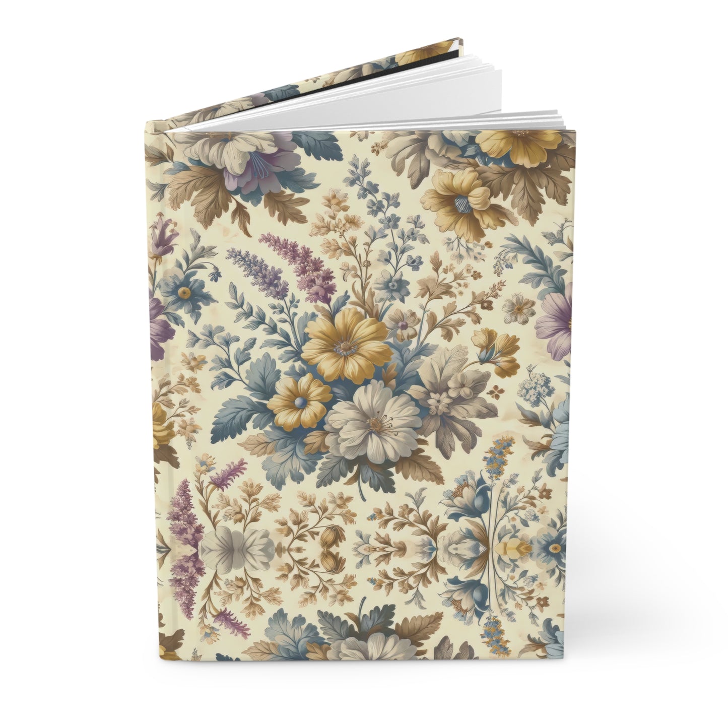 Bouquet Toile de Jouy in Multi-Color Hardcover Journal Matte