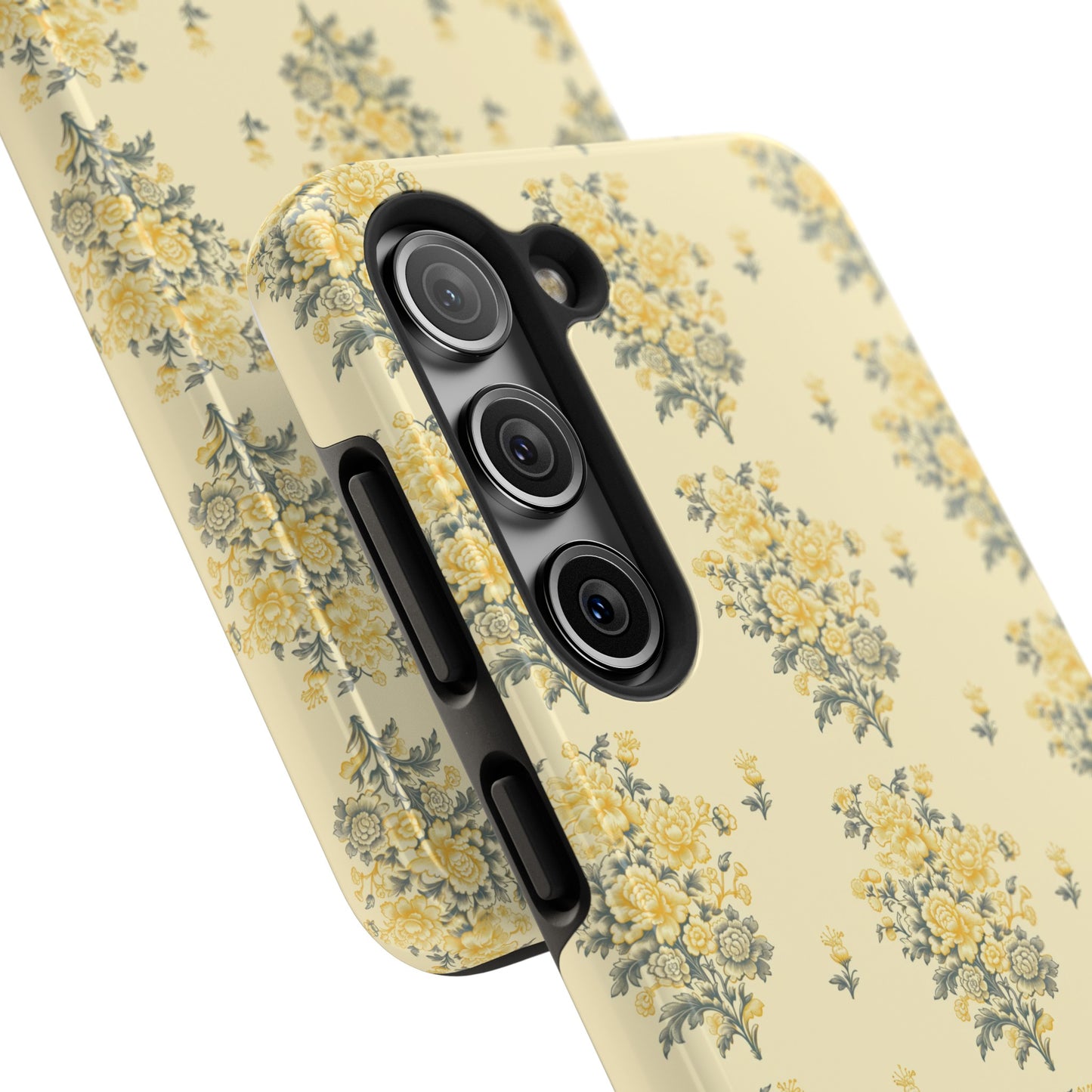 Bouquet Toile de Jouy in Yellow - Samsung and iPhone Tough Phone Case