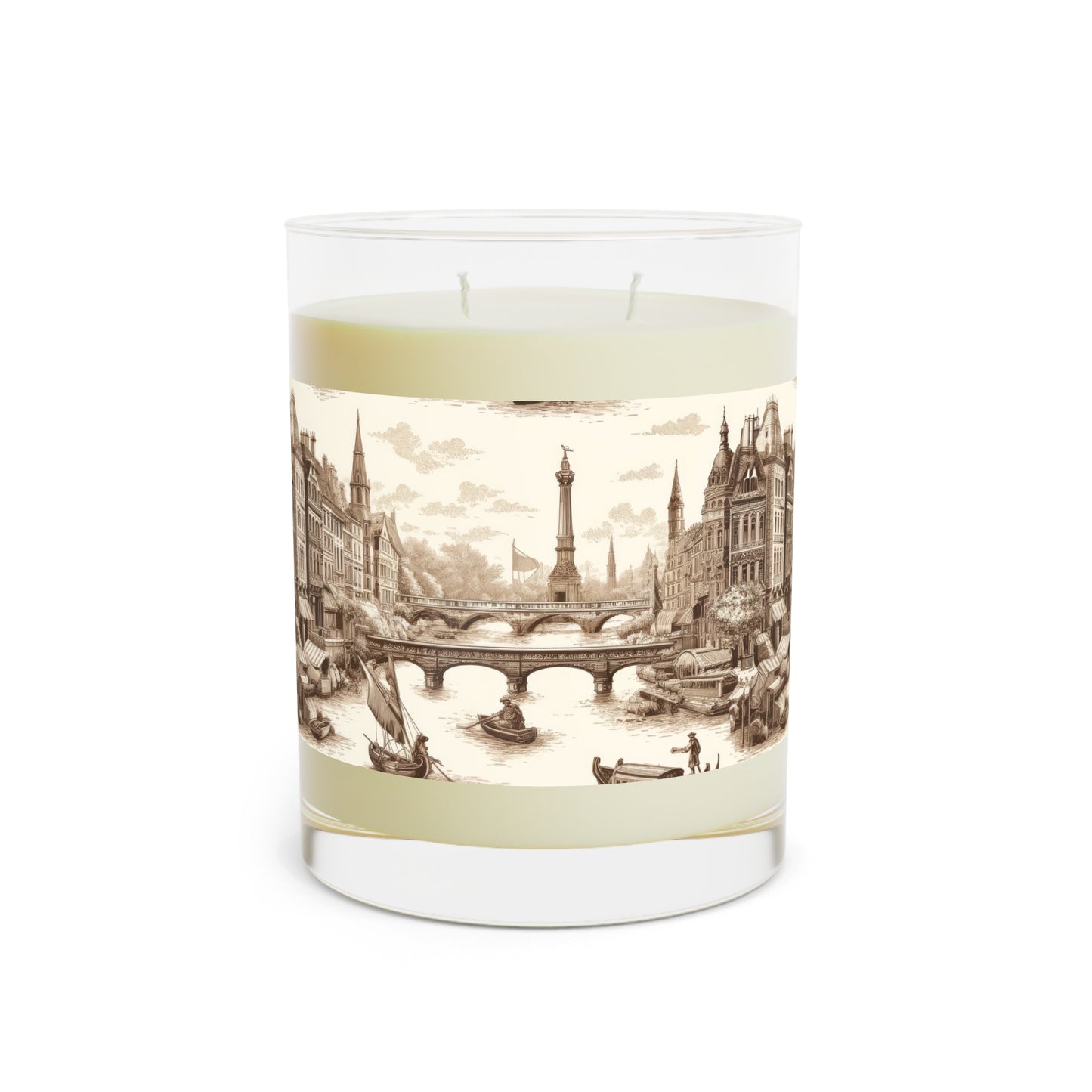 Venice Italy Scented Candle - Premium Design Printed On 11oz Glass, Not a Sticker Label