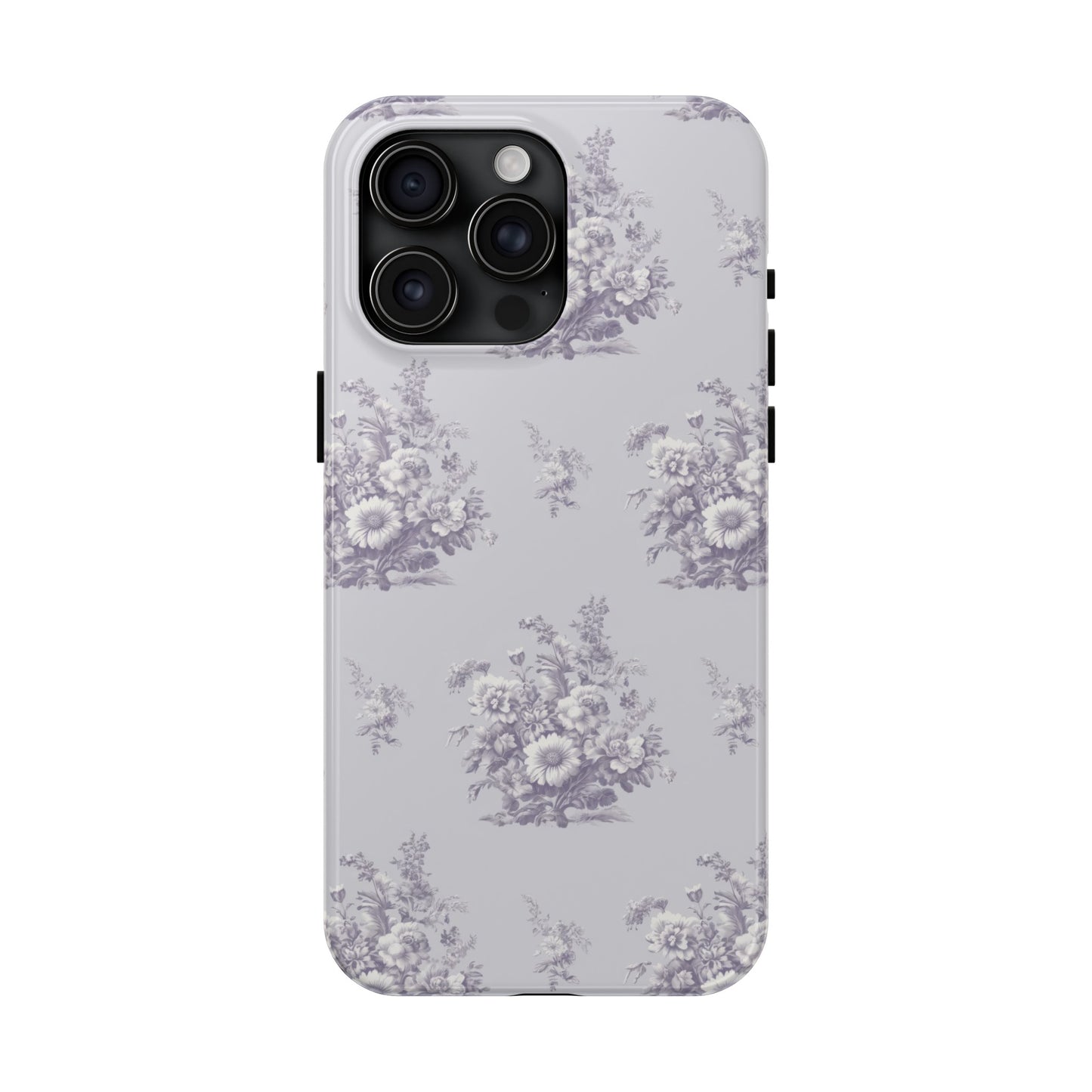 Bouquet Toile de Jouy in Lavender - Samsung and iPhone Tough Phone Case