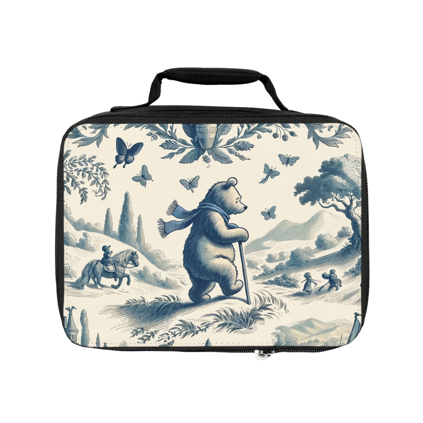 Winnie the Pooh "On a Journey" Toile de Jouy - Lunch Bag