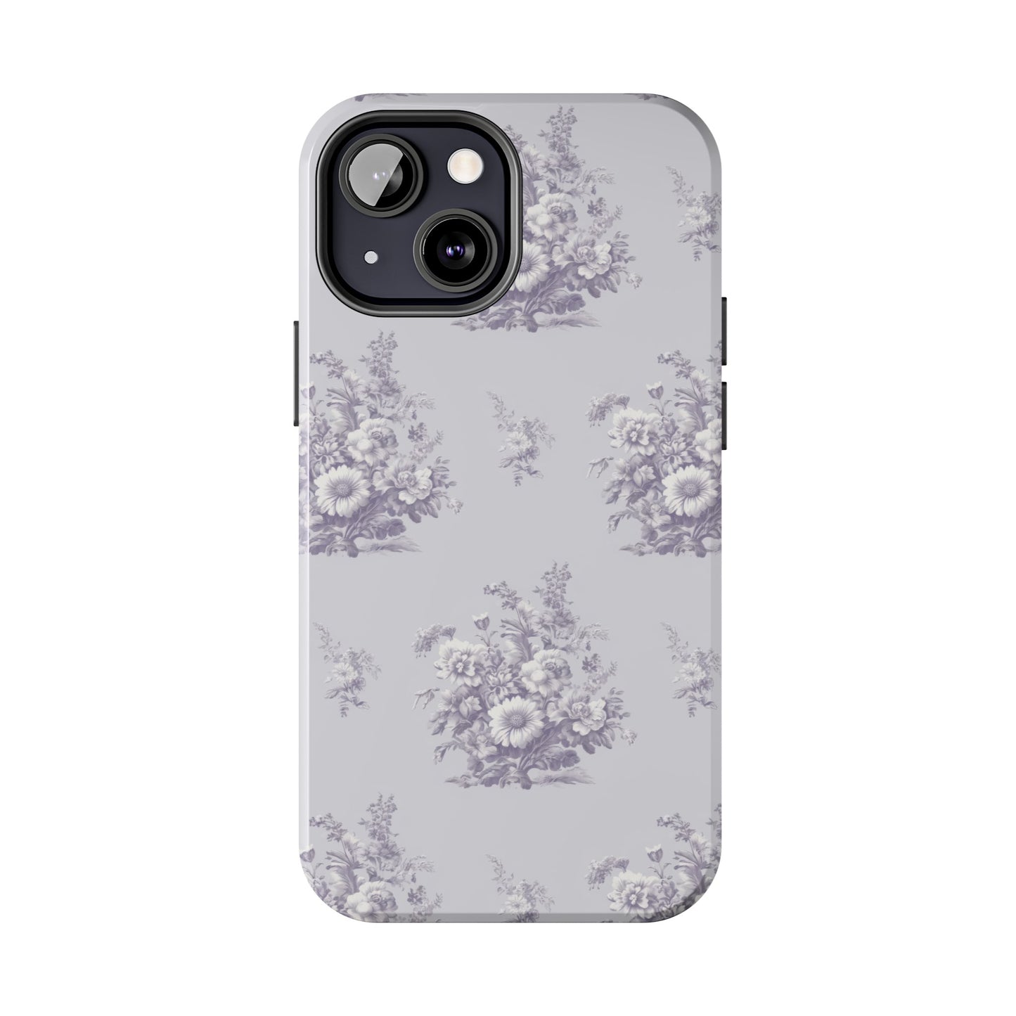 Bouquet Toile de Jouy in Lavender - Samsung and iPhone Tough Phone Case