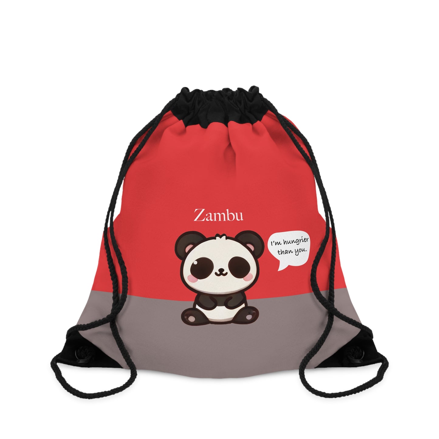 Zambu the Panda - Kawaii Designs Drawstring Bag