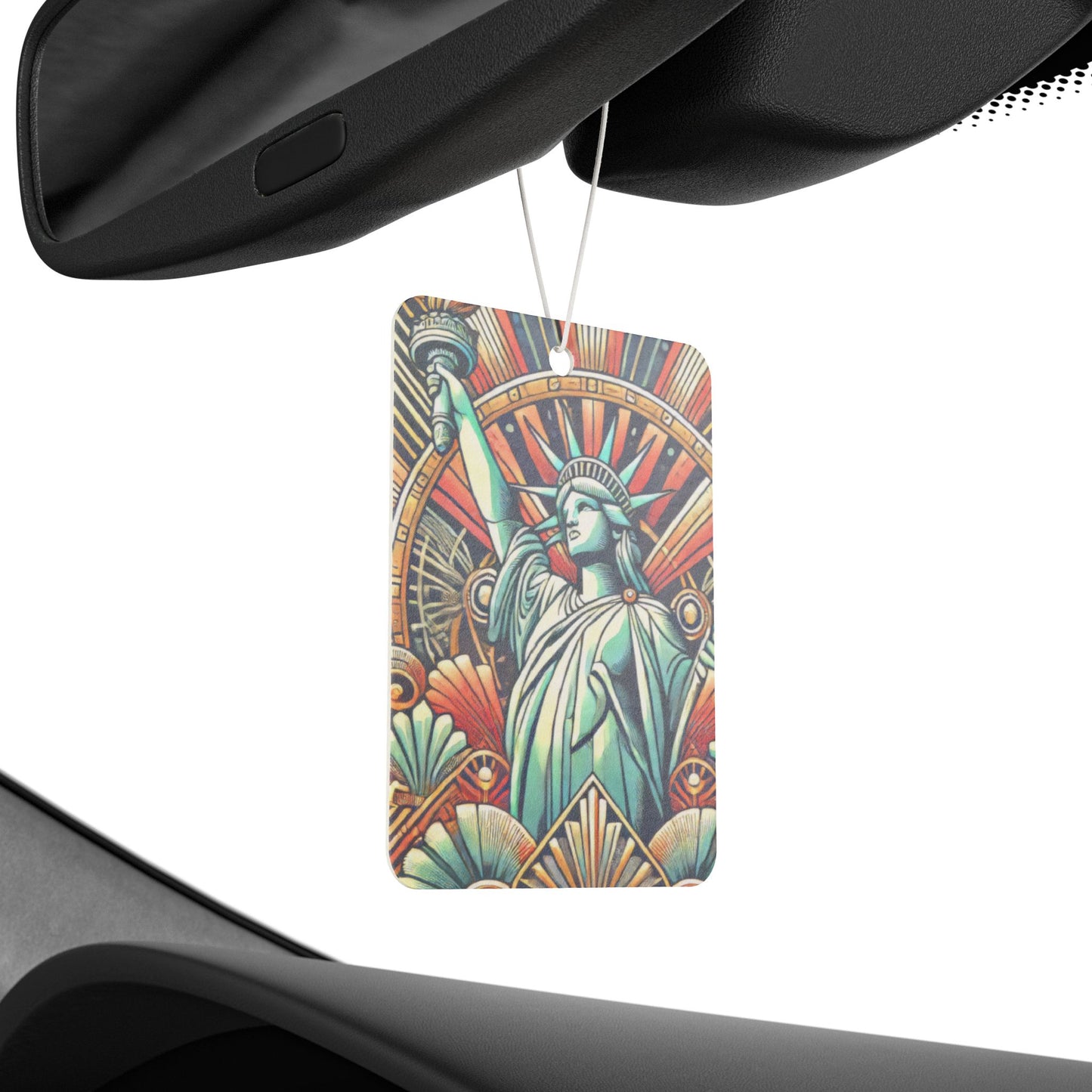 Art Deco Statue of Liberty New York Car Air Freshener