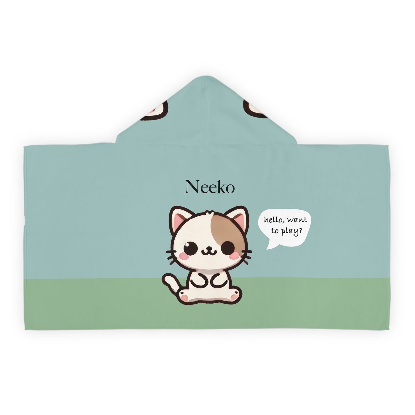 Neeko the Kitty Cat - Kawaii Designs Hooded Towel