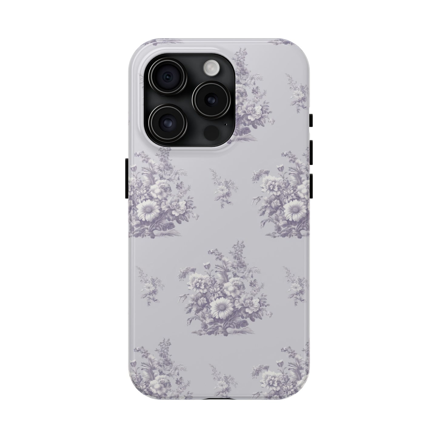 Bouquet Toile de Jouy in Lavender - Samsung and iPhone Tough Phone Case