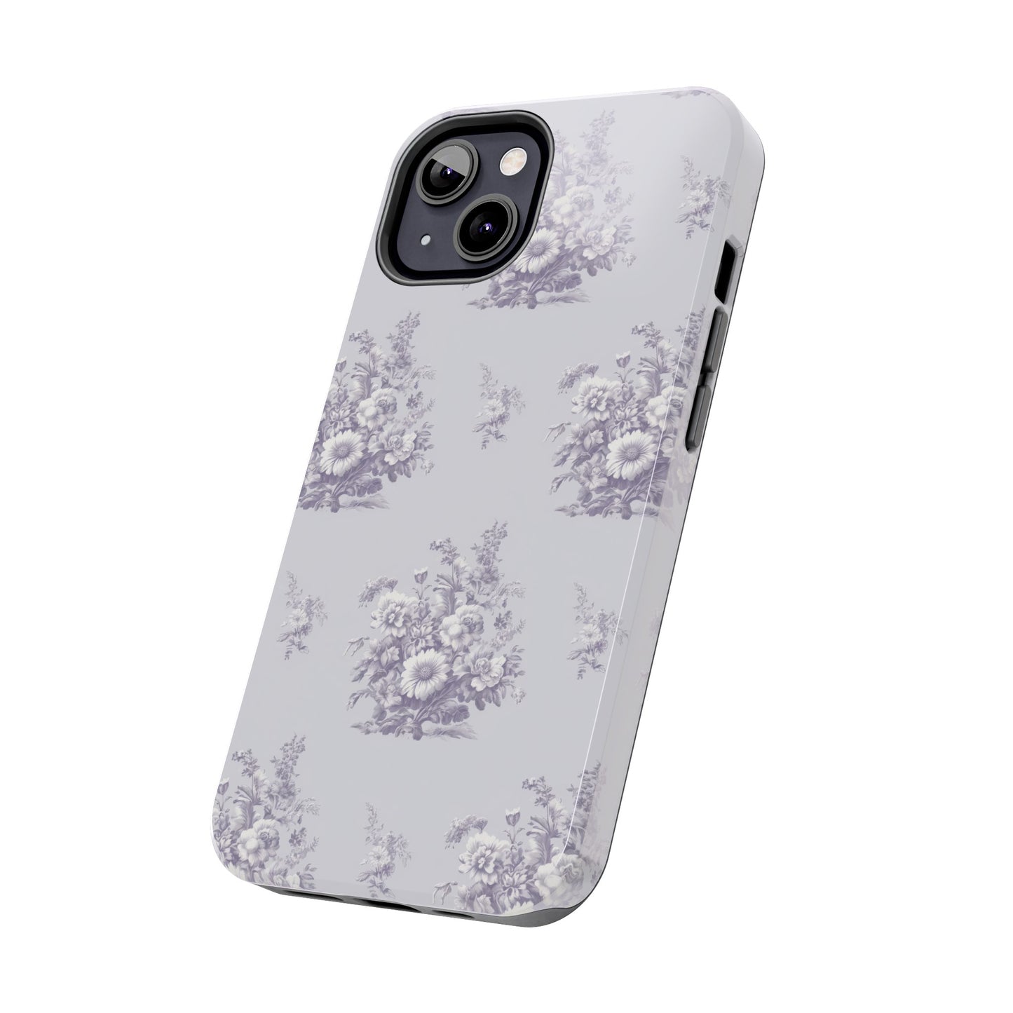 Bouquet Toile de Jouy in Lavender - Samsung and iPhone Tough Phone Case