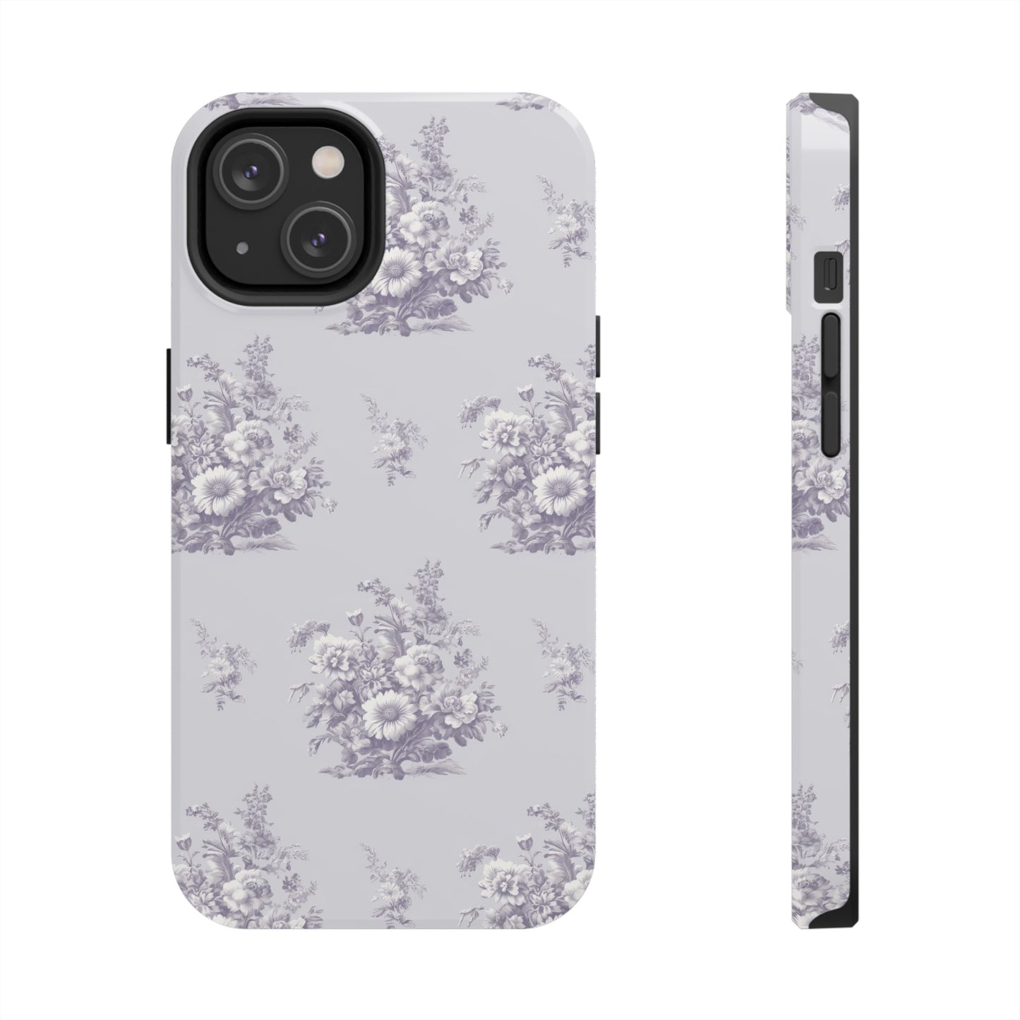 Bouquet Toile de Jouy in Lavender - Samsung and iPhone Tough Phone Case