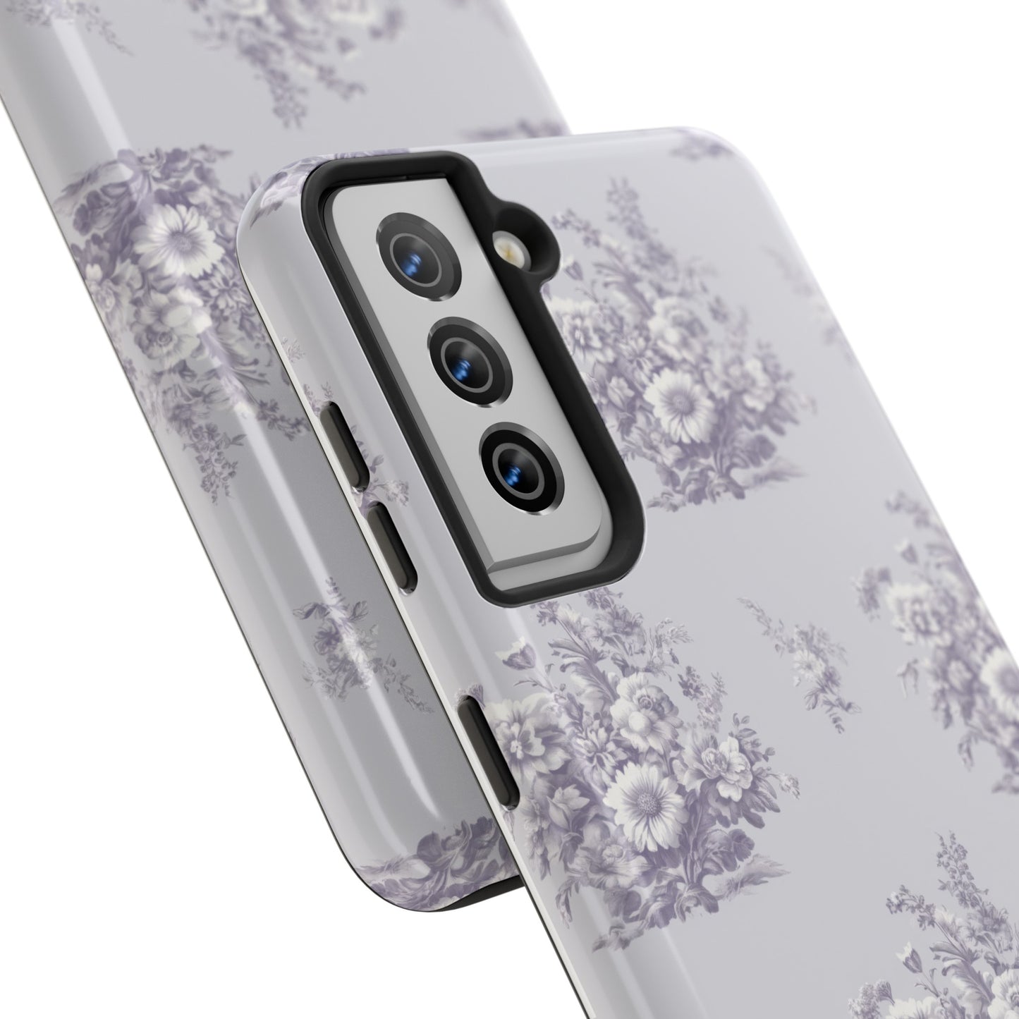 Bouquet Toile de Jouy in Lavender - Samsung and iPhone Tough Phone Case