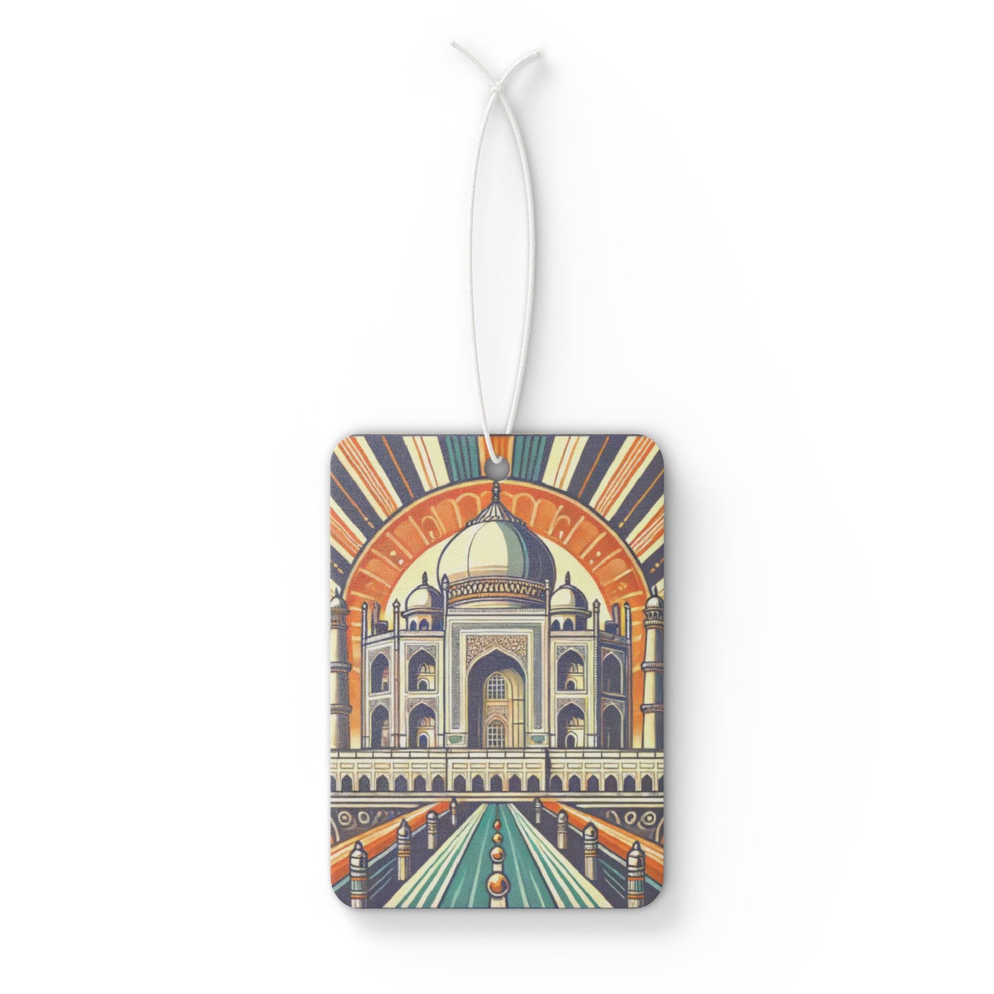 Art Deco Taj Mahal India Car Air Freshener