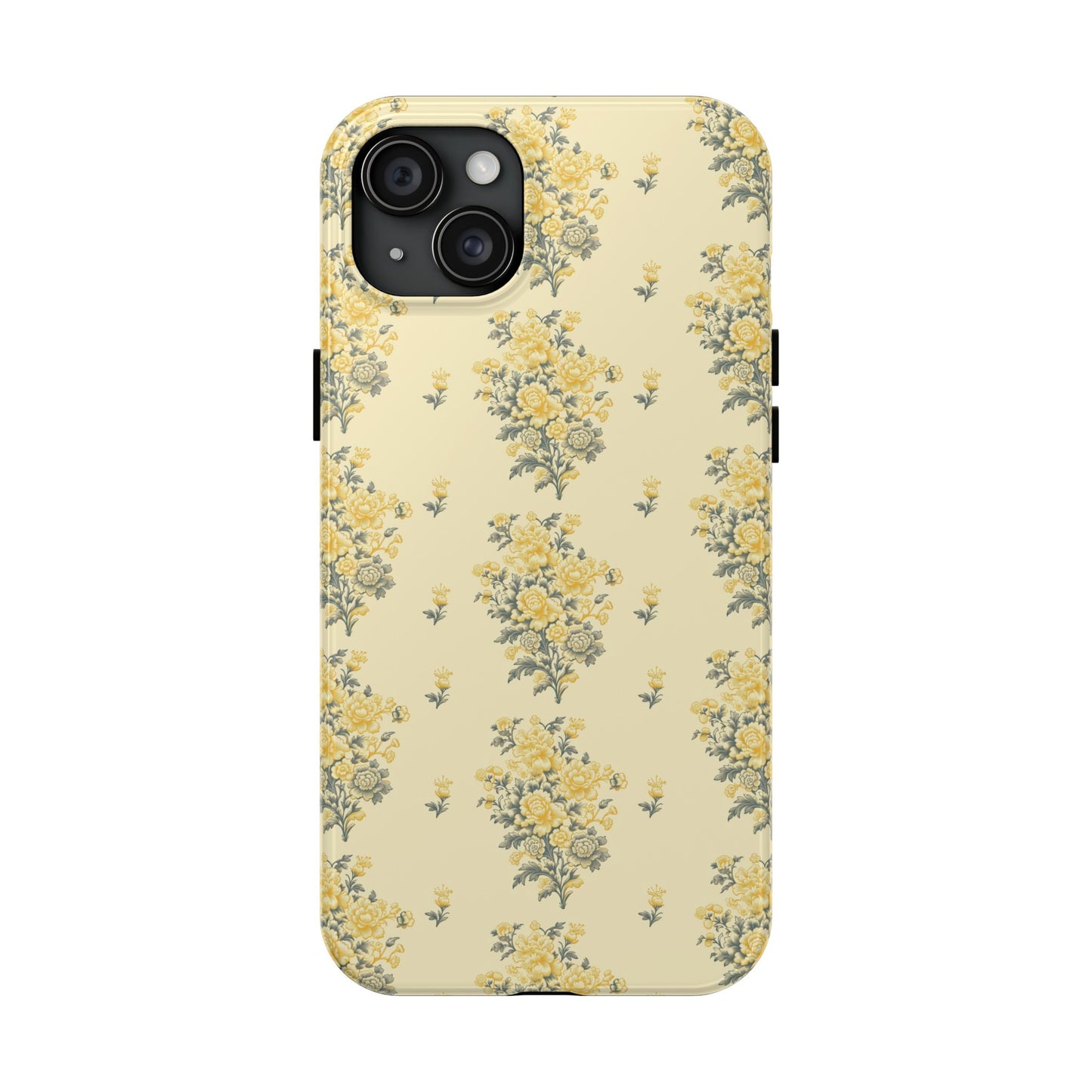 Bouquet Toile de Jouy in Yellow - Samsung and iPhone Tough Phone Case