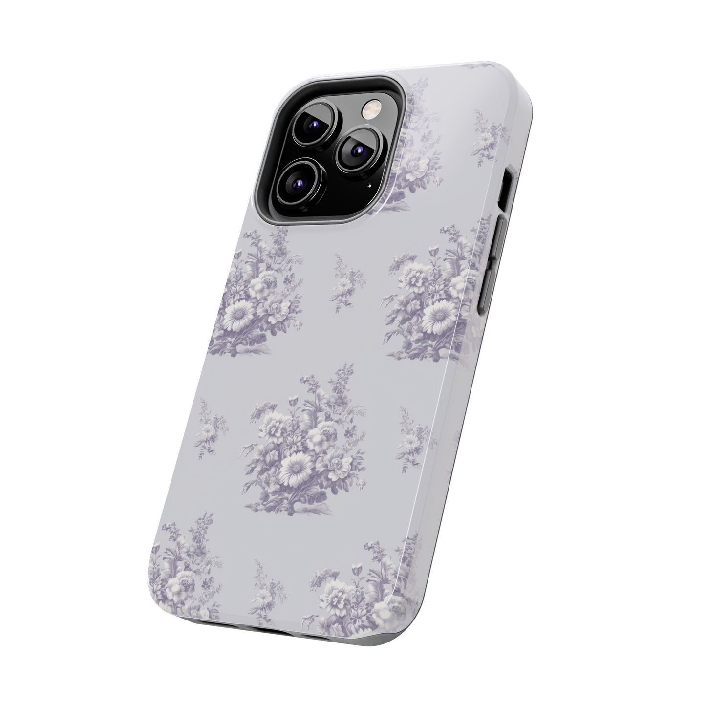 Bouquet Toile de Jouy in Lavender - Samsung and iPhone Tough Phone Case