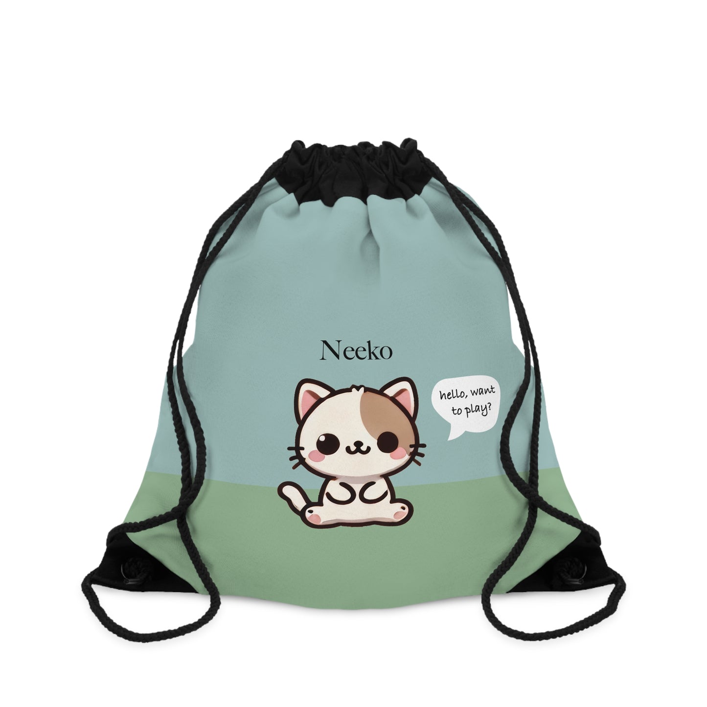 Neeko the Kitty Cat - Kawaii Designs Drawstring Bag