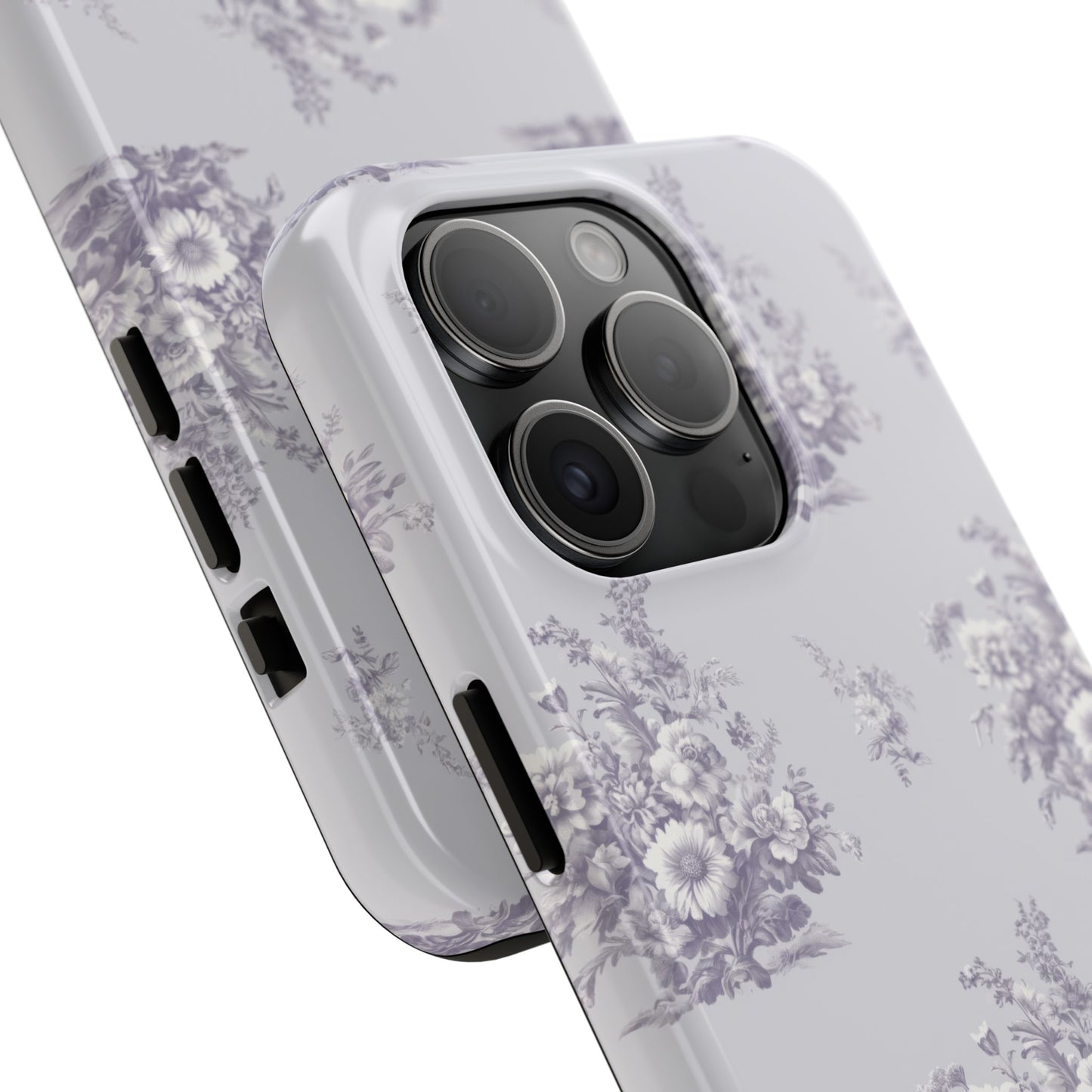 Bouquet Toile de Jouy in Lavender - Samsung and iPhone Tough Phone Case