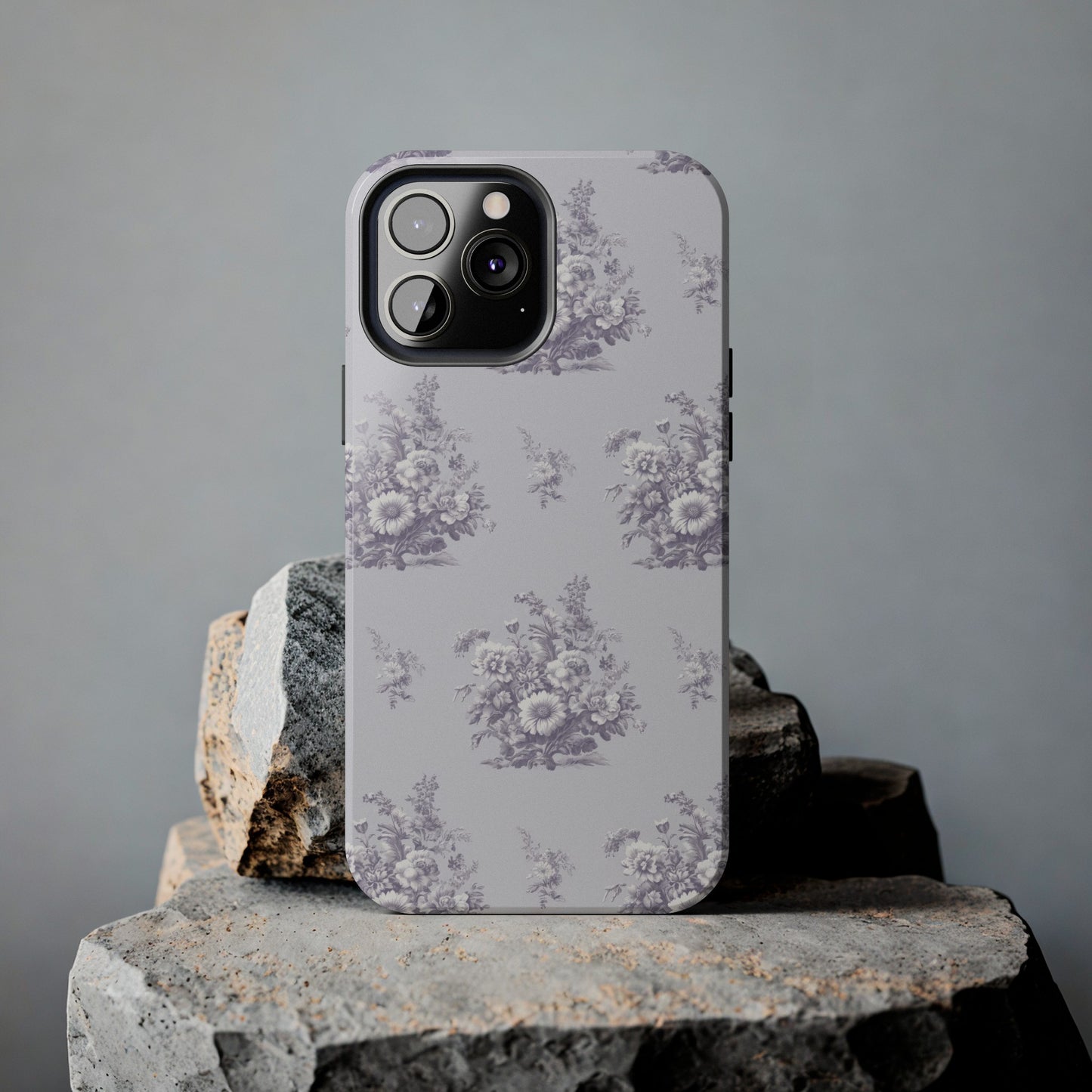 Bouquet Toile de Jouy in Lavender - Samsung and iPhone Tough Phone Case