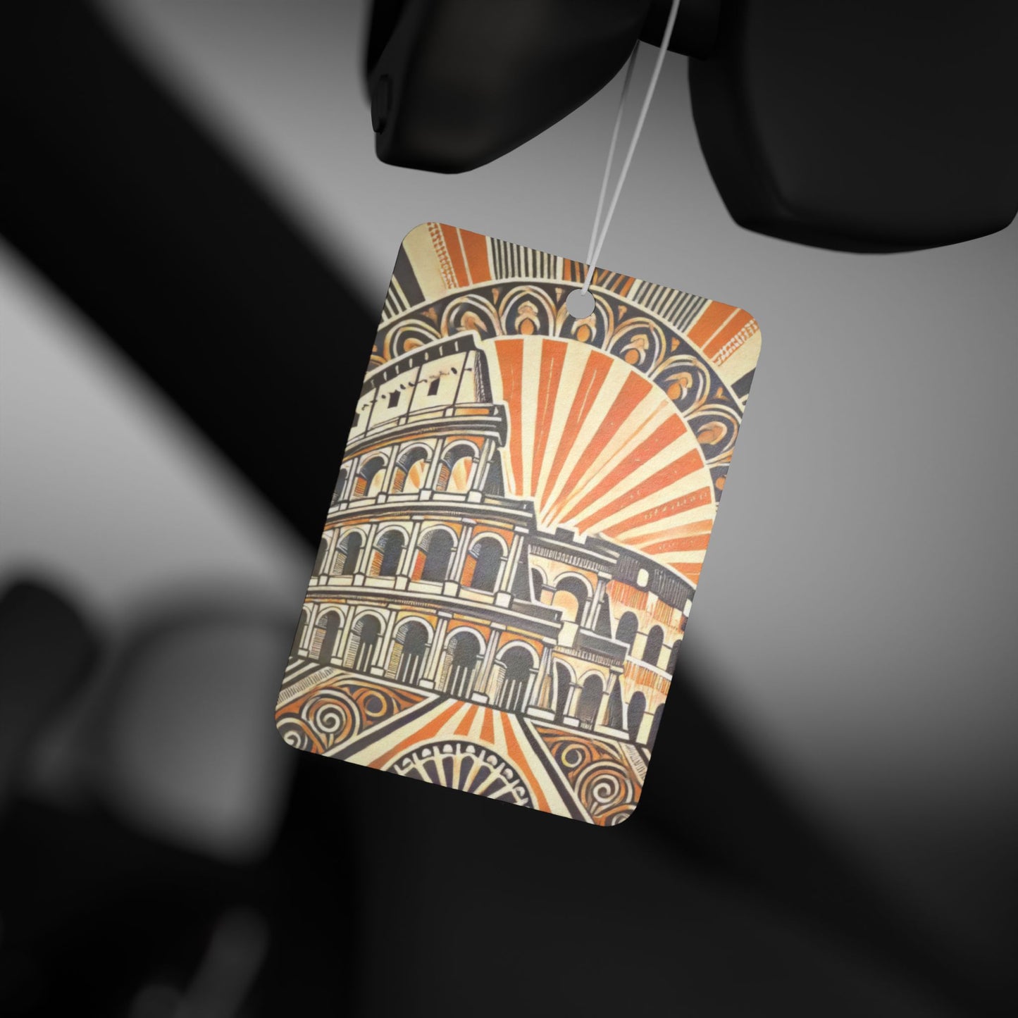 Art Deco Roman Colosseum Car Air Freshener