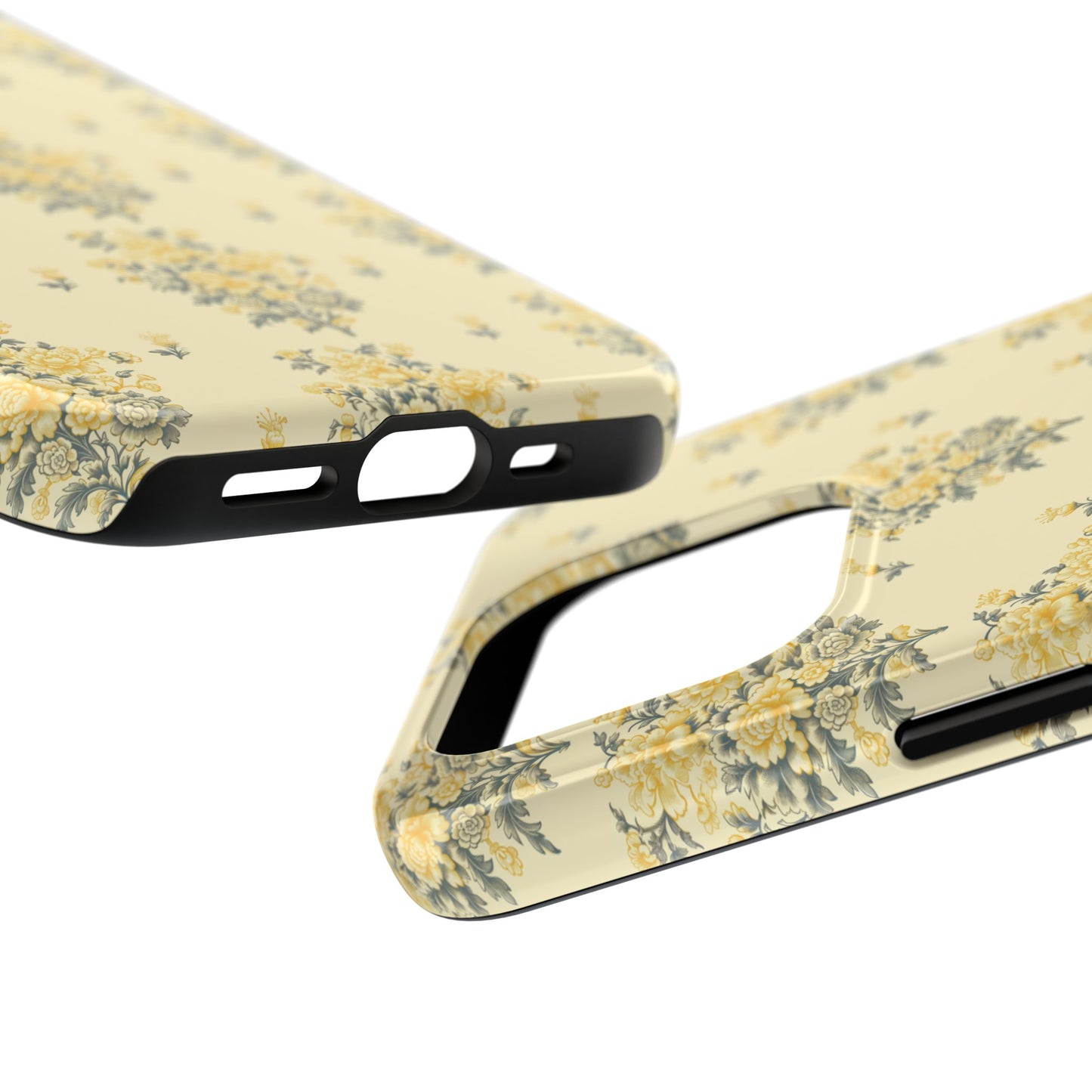 Bouquet Toile de Jouy in Yellow - Samsung and iPhone Tough Phone Case