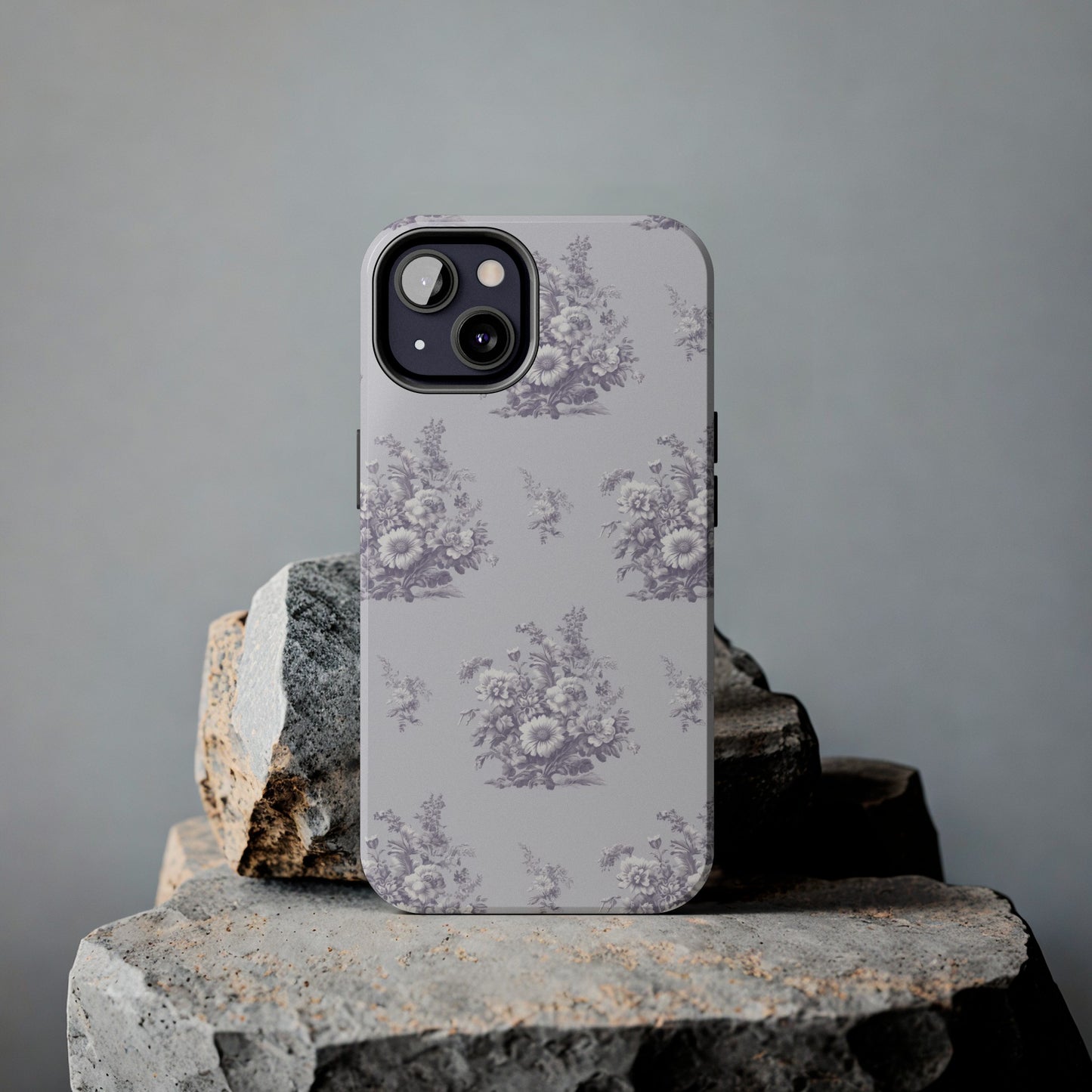 Bouquet Toile de Jouy in Lavender - Samsung and iPhone Tough Phone Case