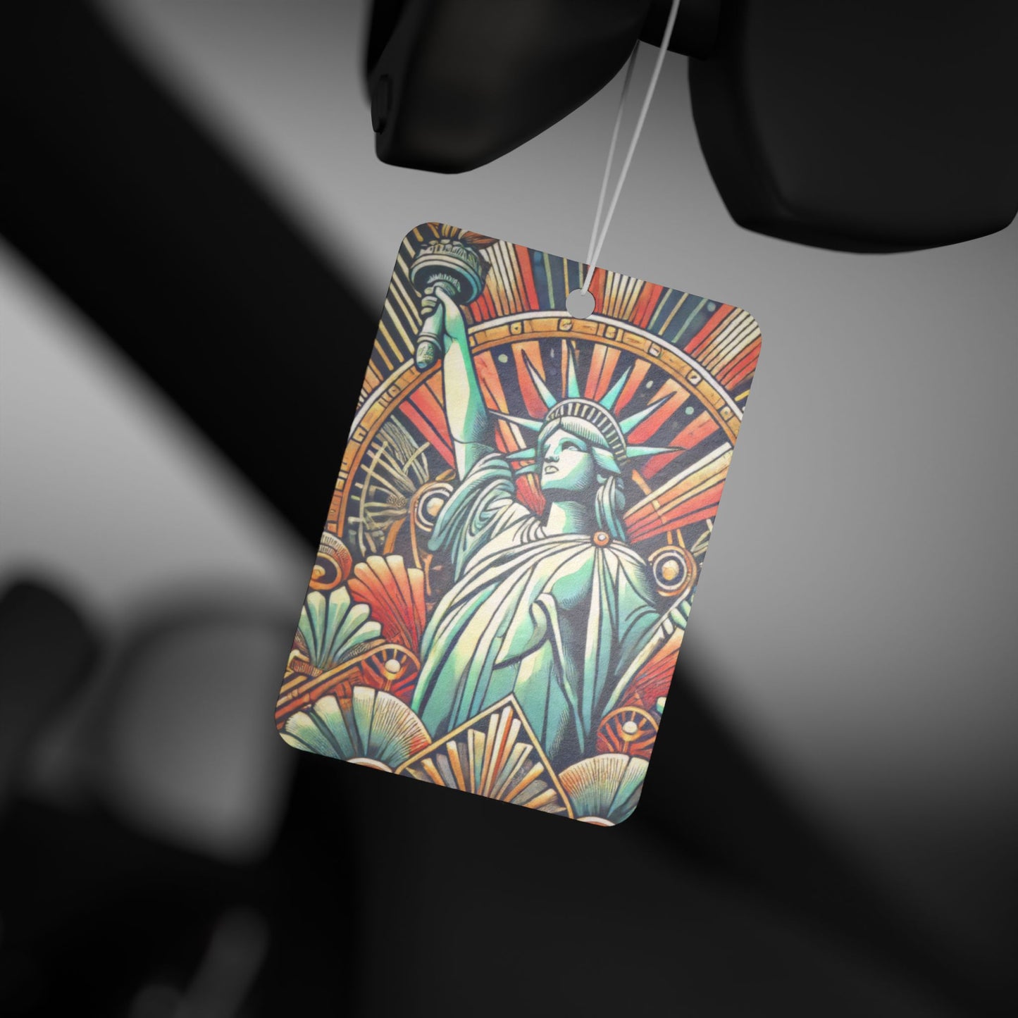 Art Deco Statue of Liberty New York Car Air Freshener