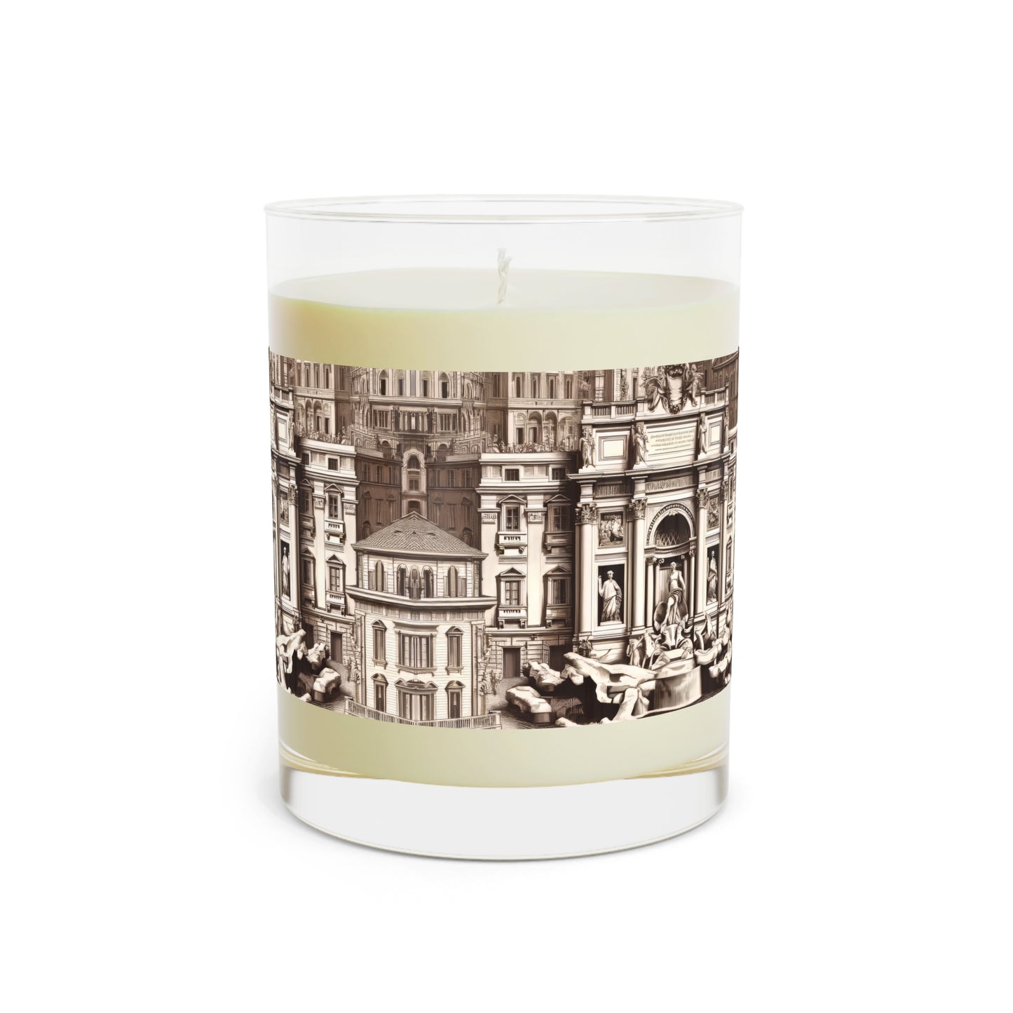 Trevi Fountain, Rome, Italy Scented Candle - Premium Design Printed On 11oz Glass, Not a Sticker Label