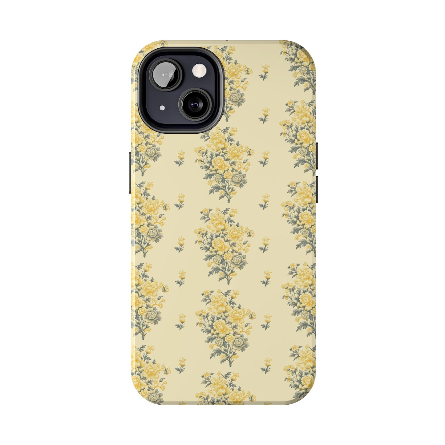 Bouquet Toile de Jouy in Yellow - Samsung and iPhone Tough Phone Case