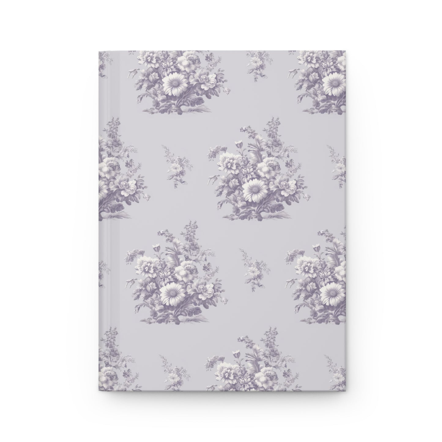 Bouquet Toile de Jouy in Lavender Hardcover Journal Matte