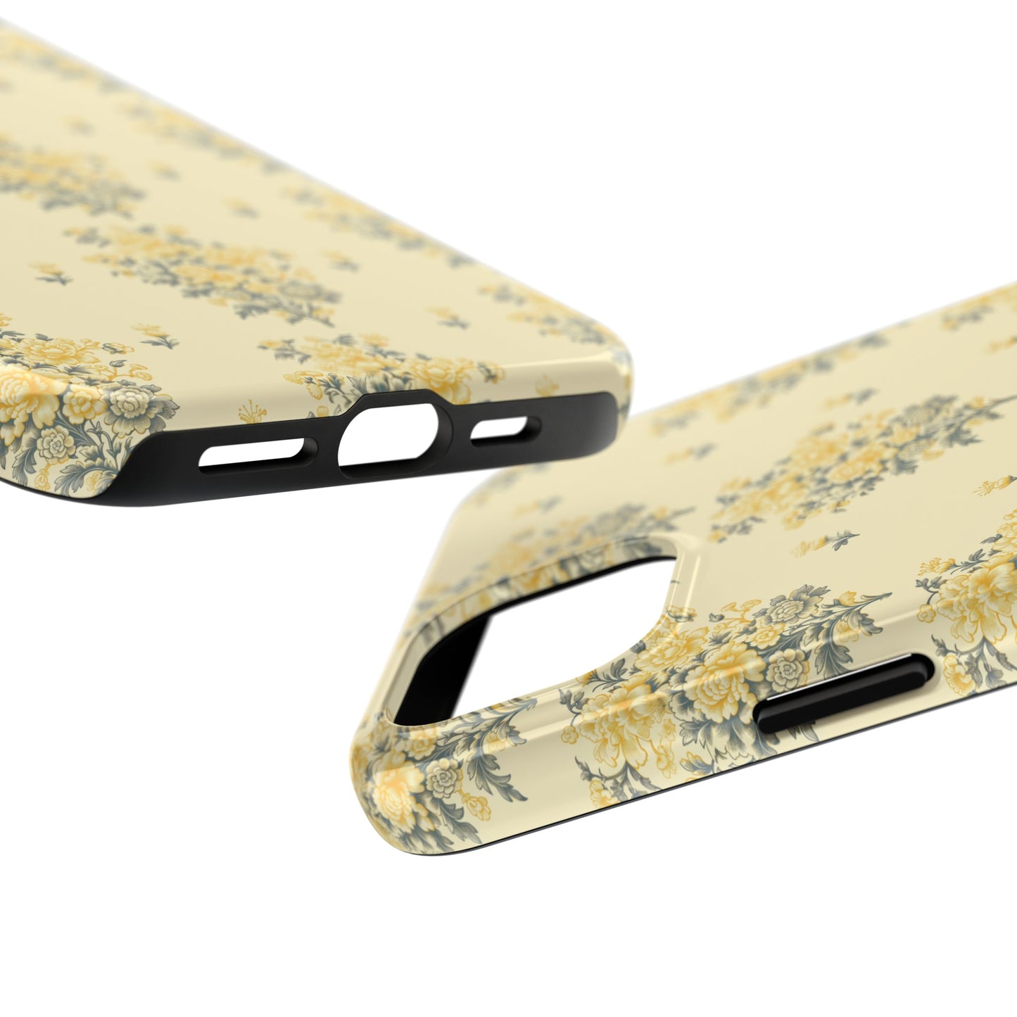 Bouquet Toile de Jouy in Yellow - Samsung and iPhone Tough Phone Case