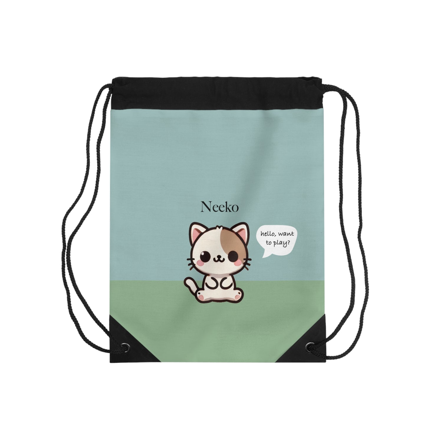 Neeko the Kitty Cat - Kawaii Designs Drawstring Bag